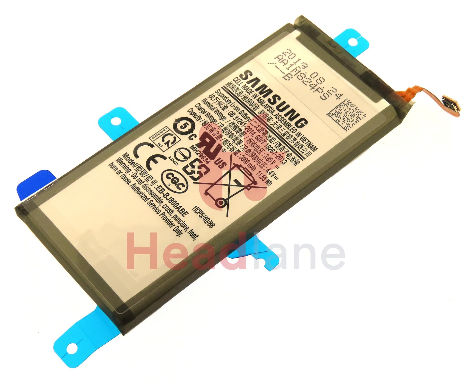 Samsung SM-J600 SM-A600 Galaxy J6 A6 (2018) EB-BJ800ABE 3000mAh Internal Battery (No Box / Service Pack) - view 2