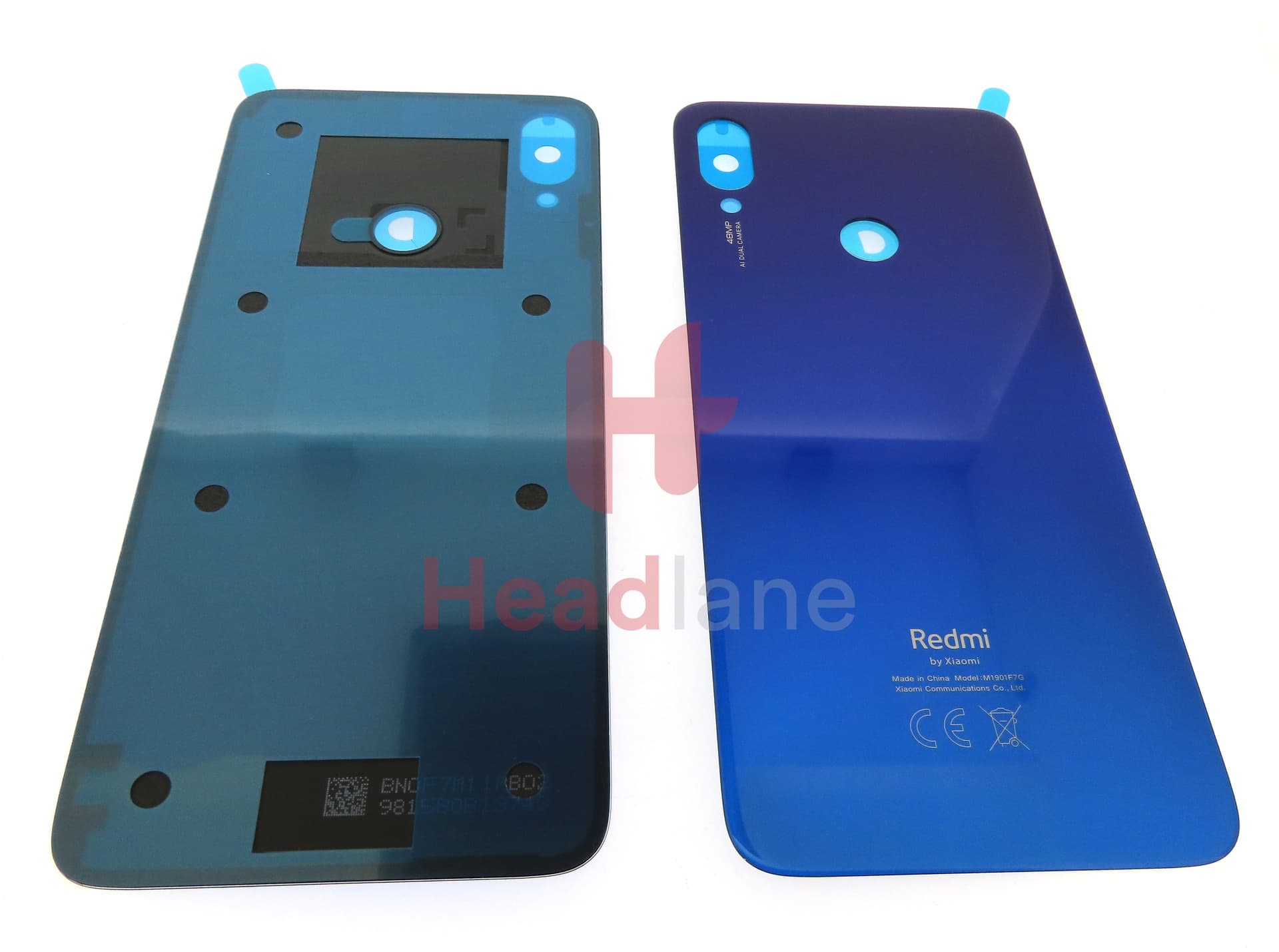 Xiaomi Redmi Note 7 Back / Battery Cover - Blue - view 2