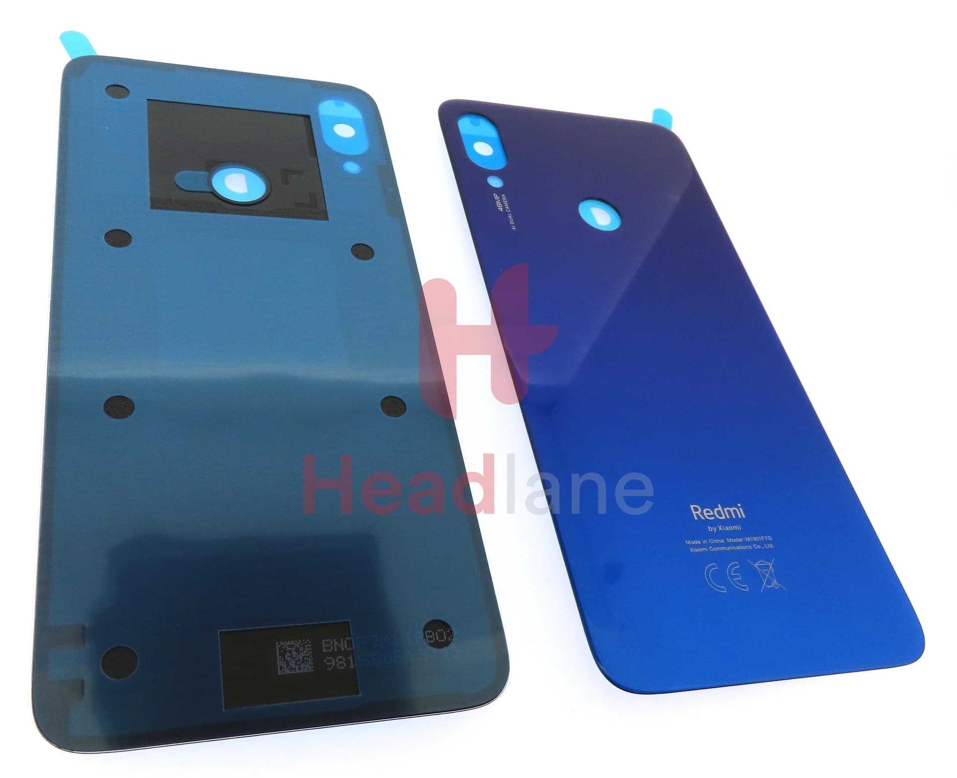 Xiaomi Redmi Note 7 Back / Battery Cover - Blue - view 3