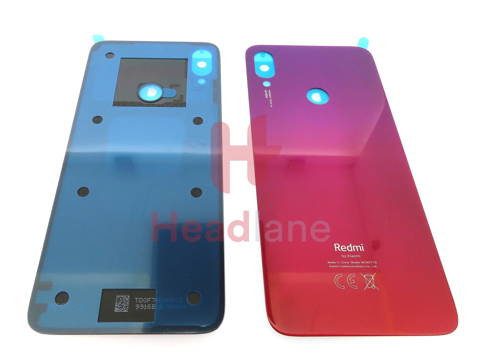 Xiaomi Redmi Note 7 Back / Battery Cover - Red - view 2