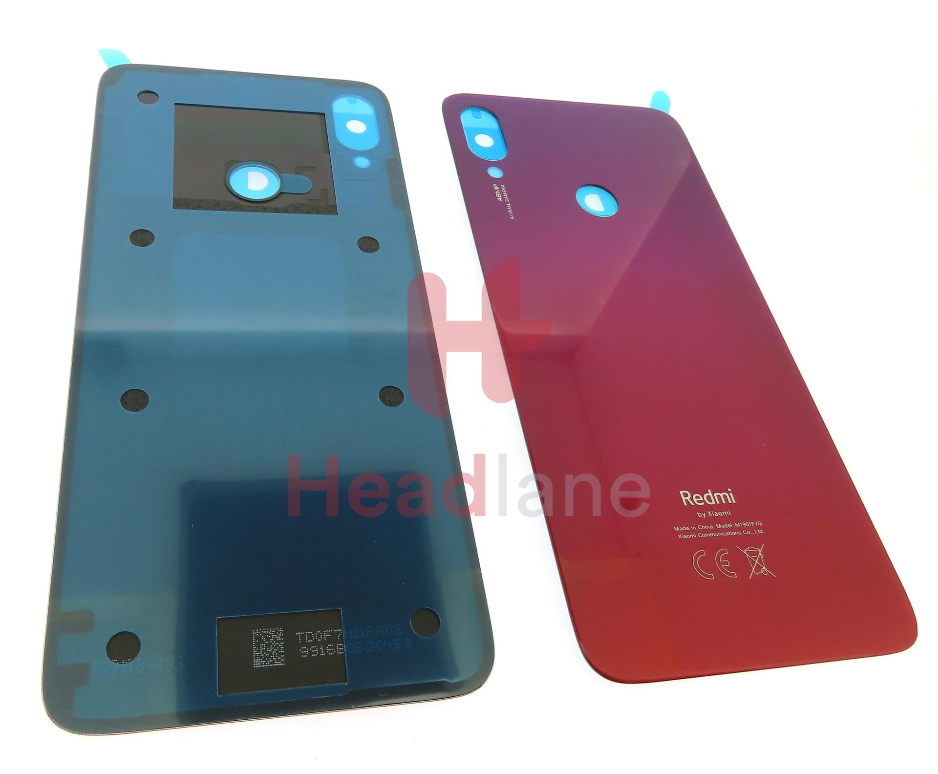 Xiaomi Redmi Note 7 Back / Battery Cover - Red - view 3