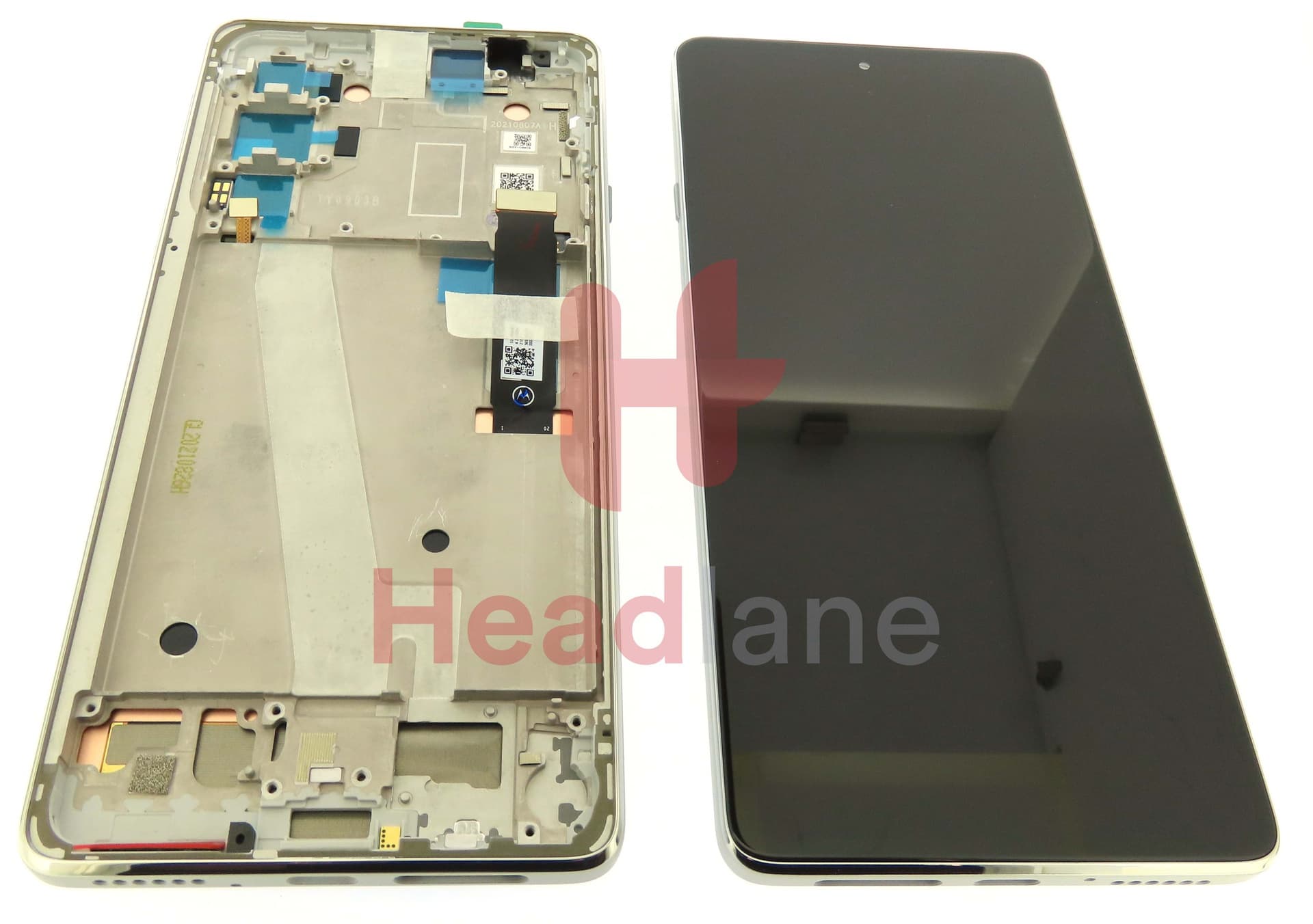 Motorola XT2143 Edge 20 LCD Display / Screen + Touch - White - view 3