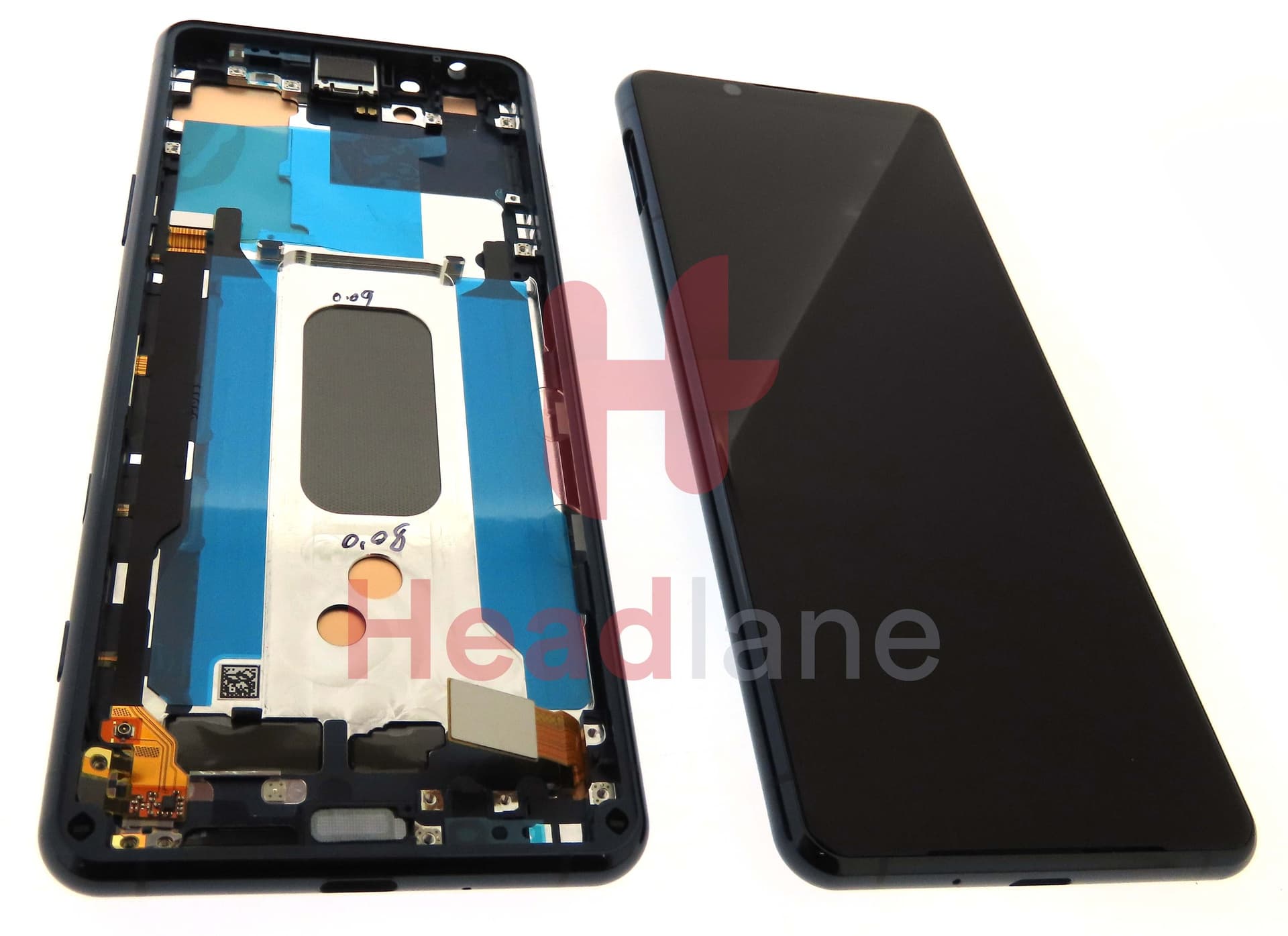 Sony XQ-AS52 Xperia 5 II LCD Display / Screen + Touch - Blue - view 2