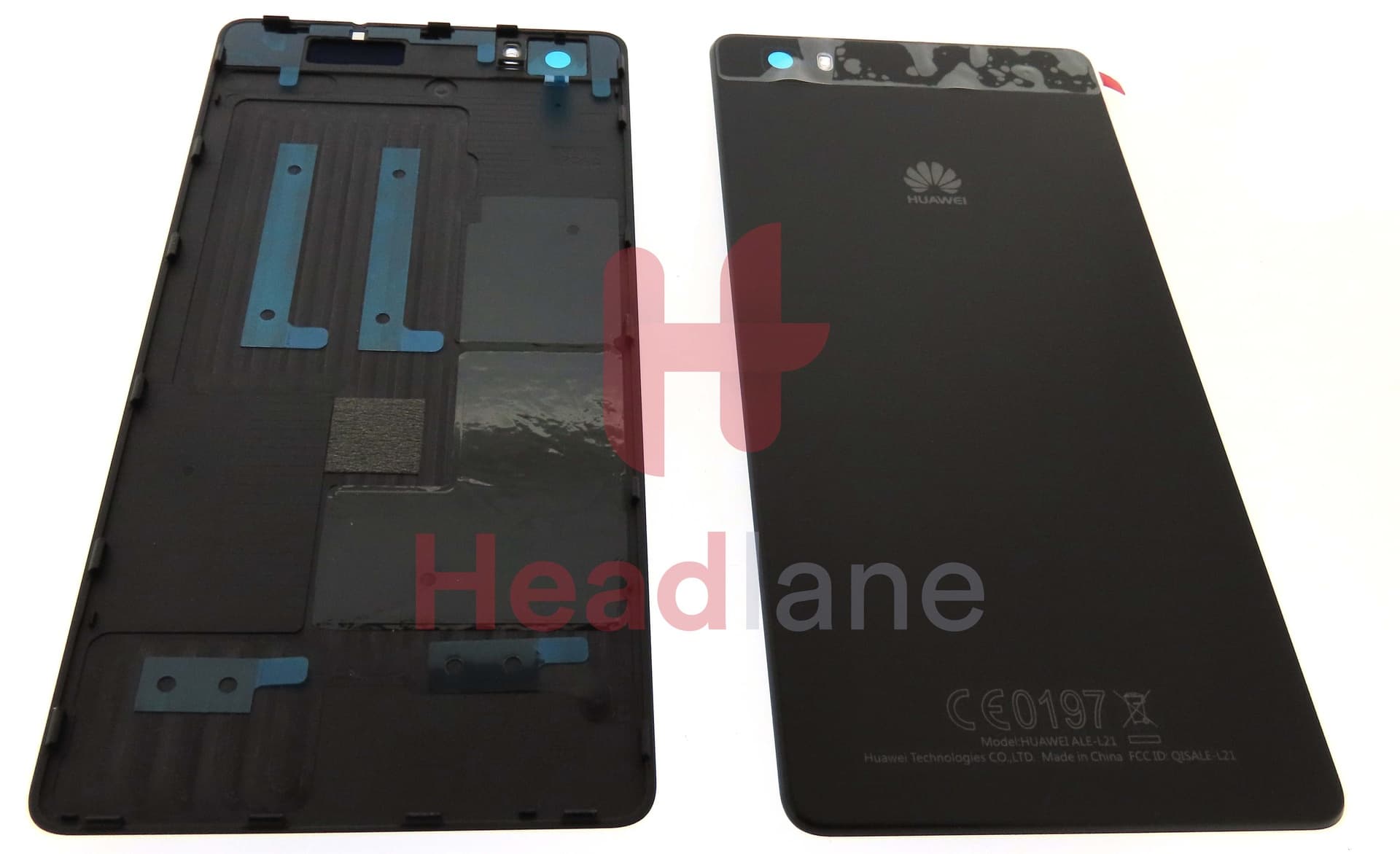 Huawei P8 Lite Battery Cover - Black - view 2
