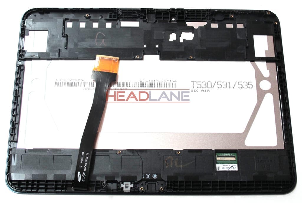 Samsung SM-T533 Galaxy Tab 4 10.1 LCD Display / Screen + Touch - Black - view 2