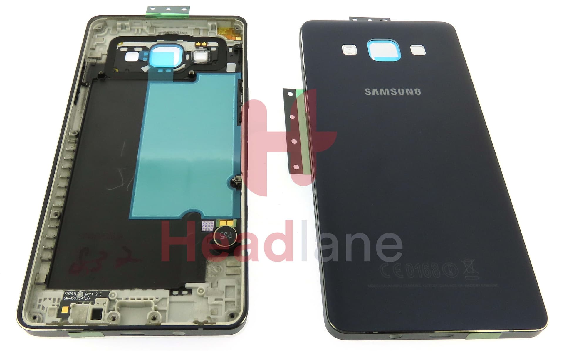 Samsung SM-A500 Galaxy A5 Middle Cover / Chassis - Black - view 3