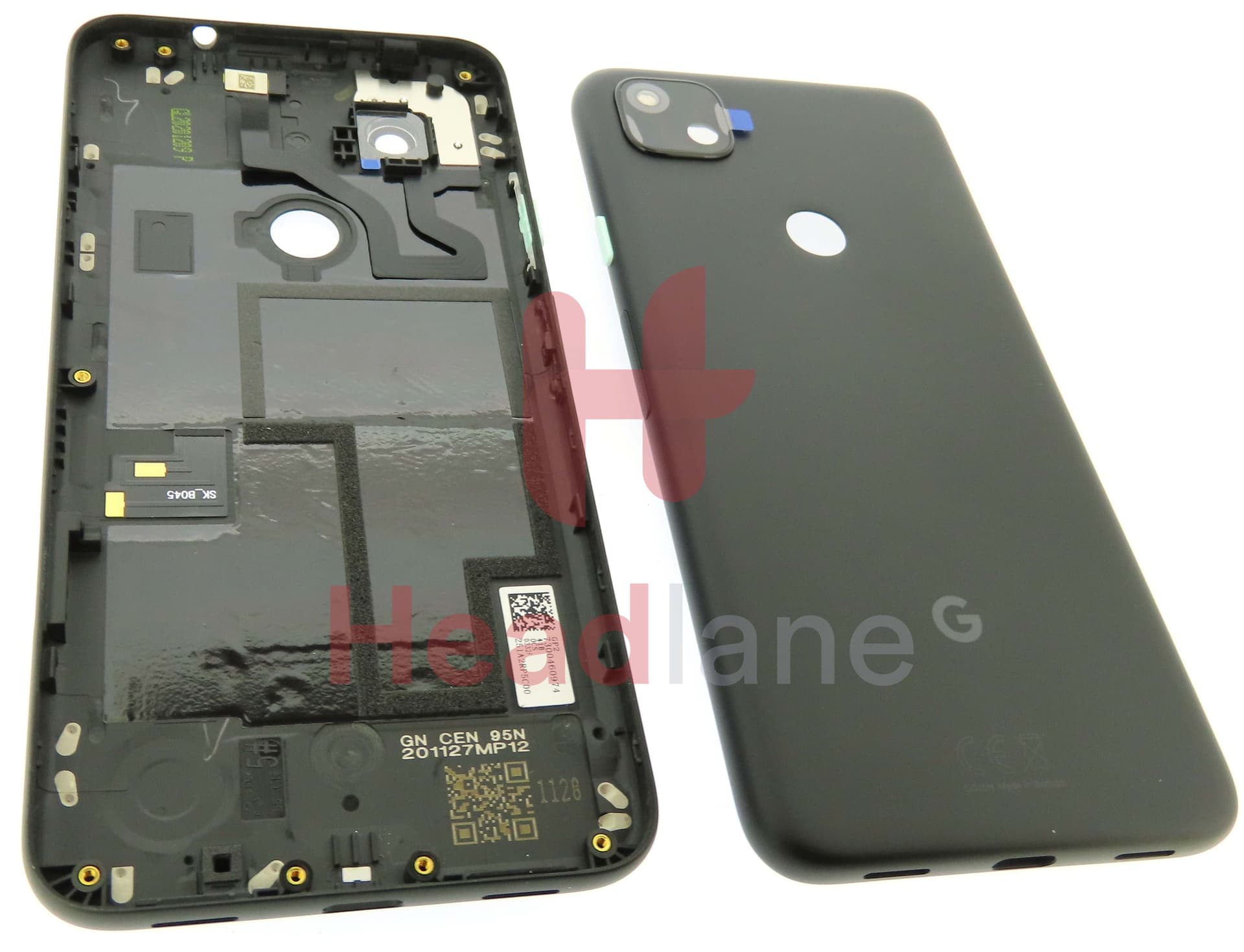 Google Pixel 4A Back / Battery Cover - Black - view 3