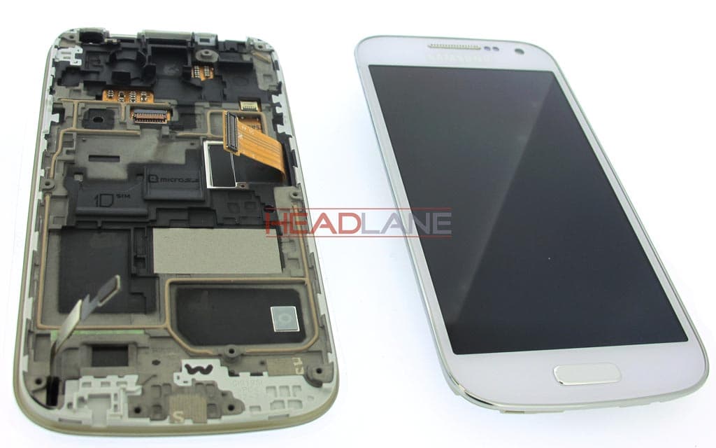 Samsung GT-I9195D Galaxy S4 Mini VE LCD Display / Screen + Touch - White 2