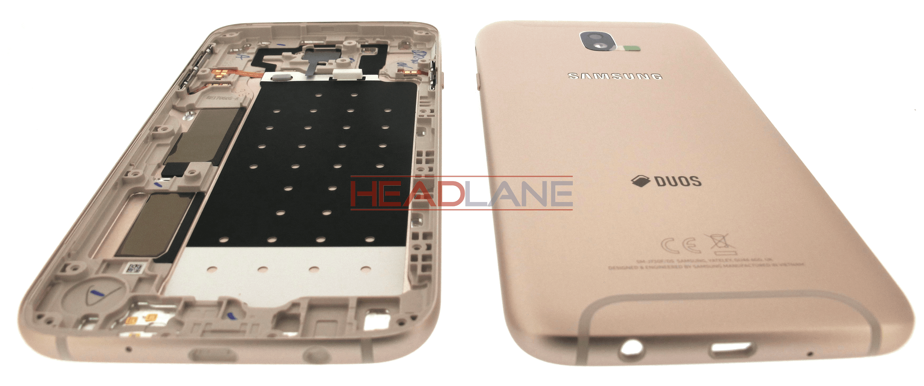 Samsung SM-J730 Galaxy J7 (2017) Battery Cover - Gold 2