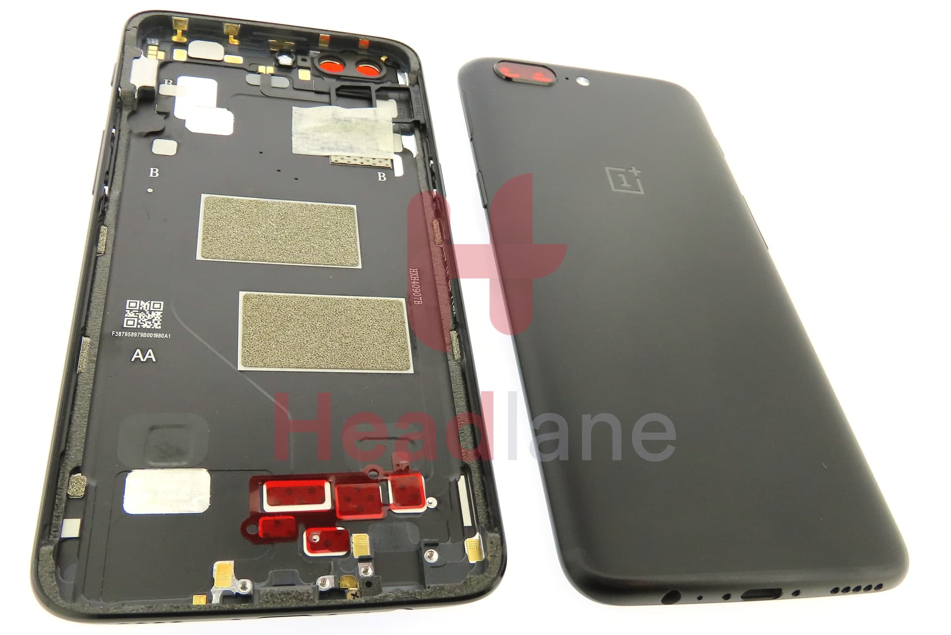 OnePlus 5 Back / Battery Cover - Black - view 2