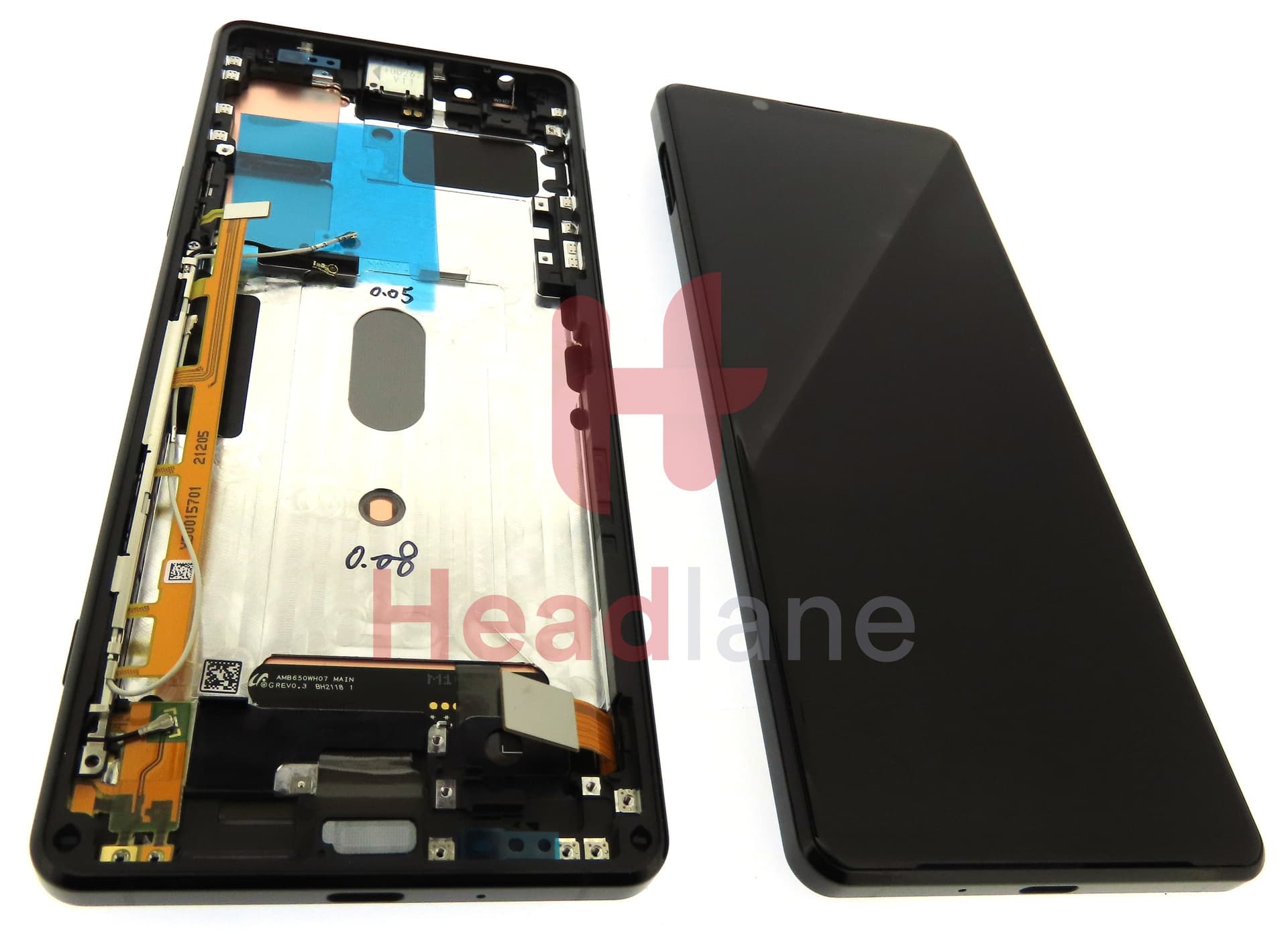 Sony XQ-AT51 XQ-AT52 Xperia 1 II LCD Display / Screen + Touch - Black - view 2