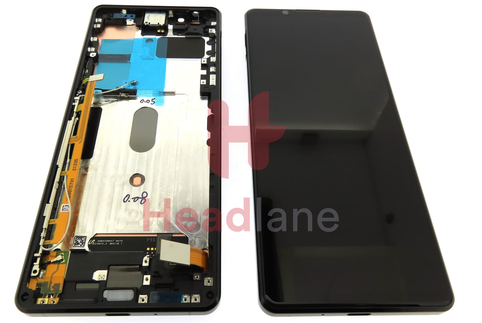 Sony XQ-AT51 XQ-AT52 Xperia 1 II LCD Display / Screen + Touch - Black - view 3