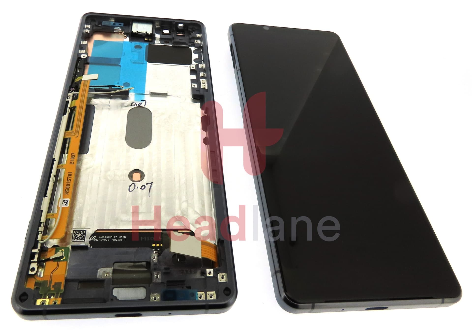 Sony XQ-AT51 XQ-AT52 Xperia 1 II LCD Display / Screen + Touch - Purple - view 2