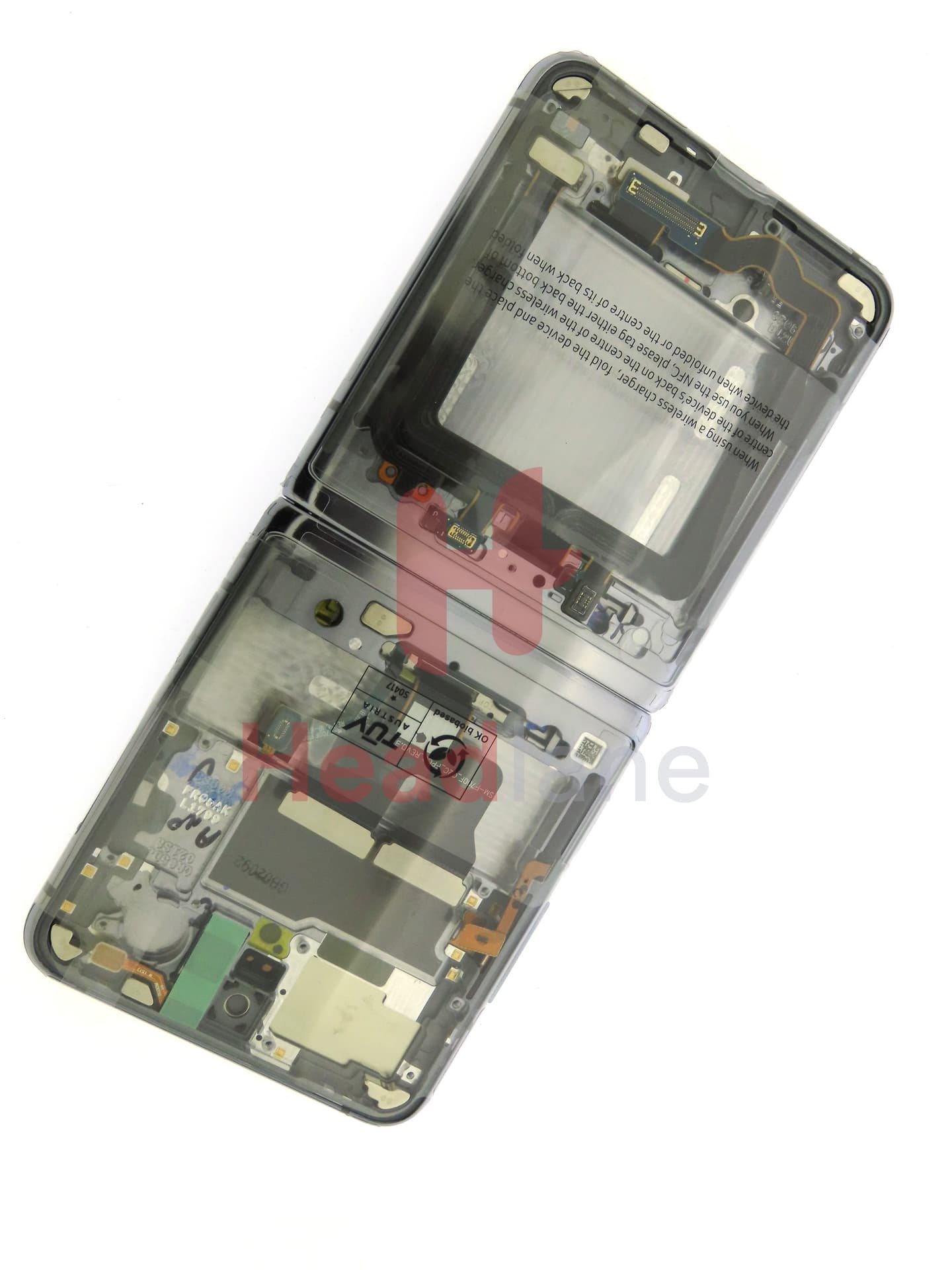 Samsung SM-F700 Galaxy Z Flip LCD Display / Screen + Touch - Thom Browne (No Camera) - view 3