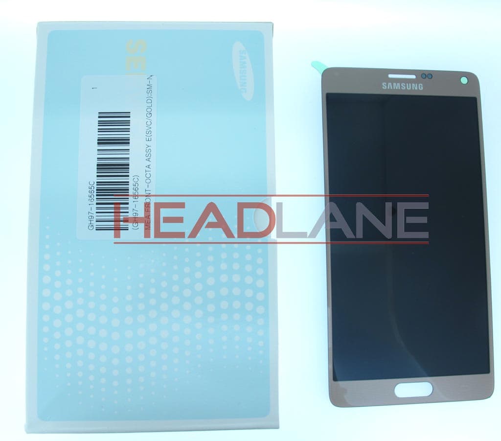 Samsung SM-N910 Galaxy Note 4 LCD Display / Screen + Touch - Gold - view 2