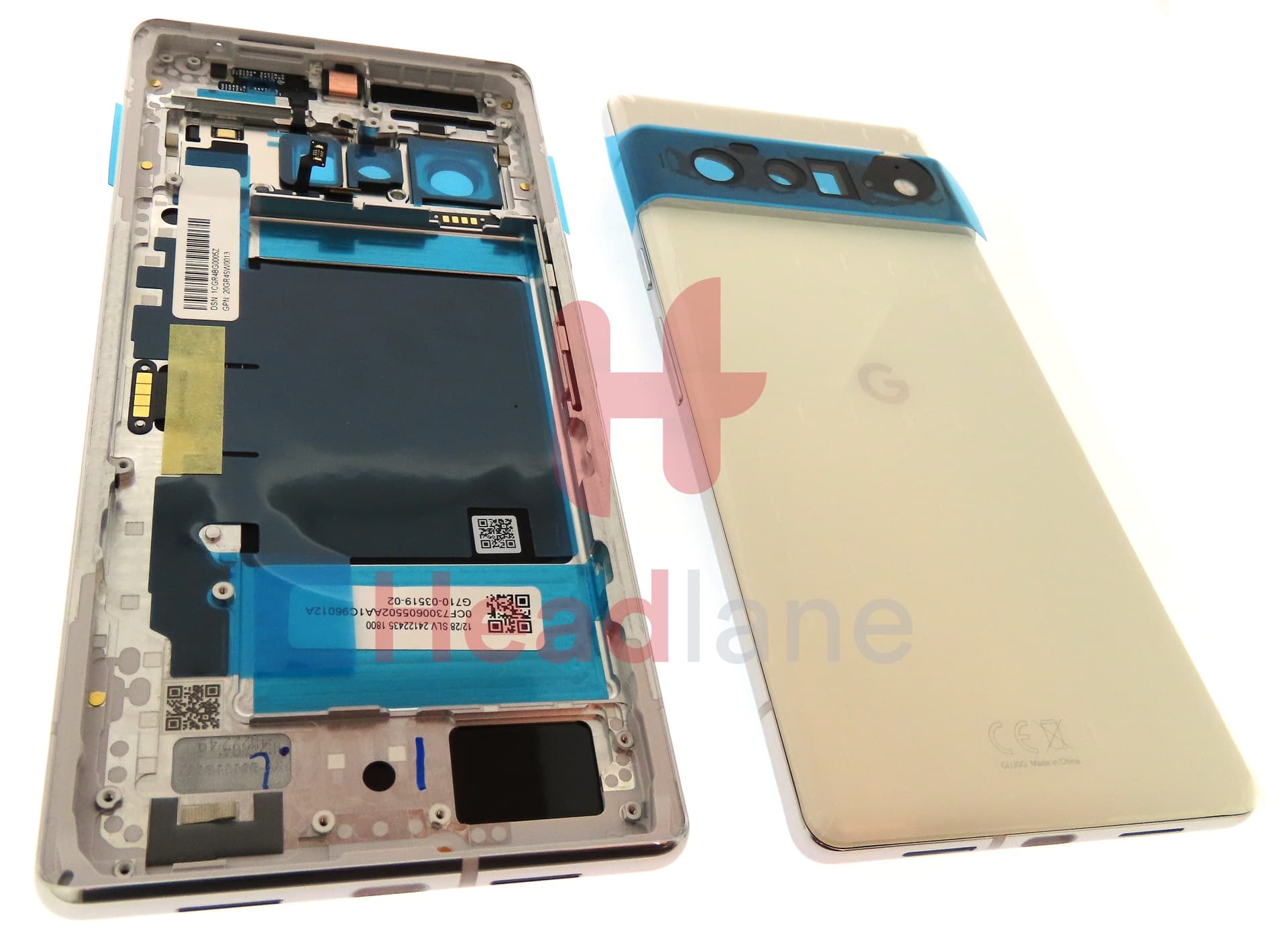 Google Pixel 6 Pro Back / Battery Cover - Cloudy White - view 2