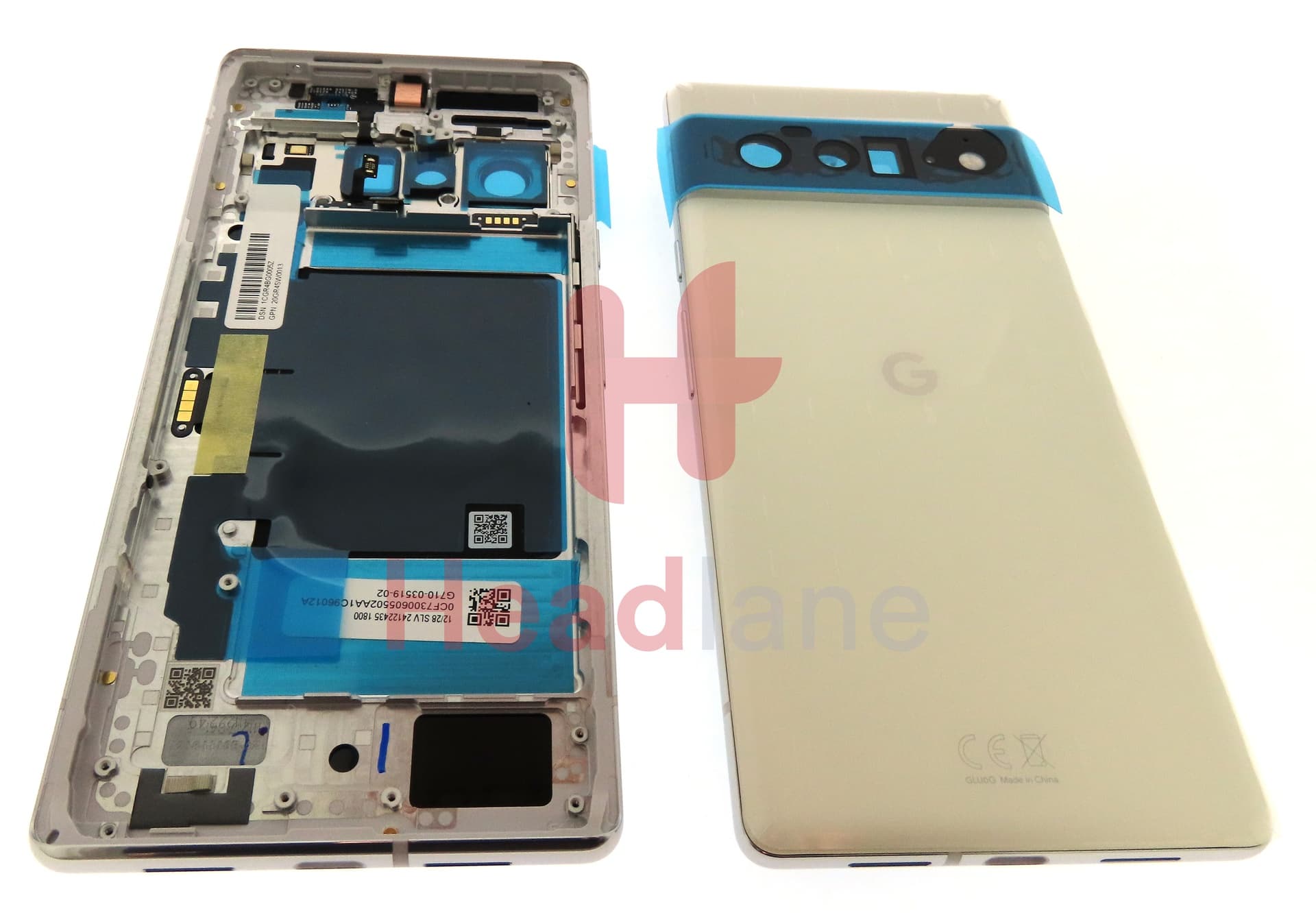 Google Pixel 6 Pro Back / Battery Cover - Cloudy White - view 3