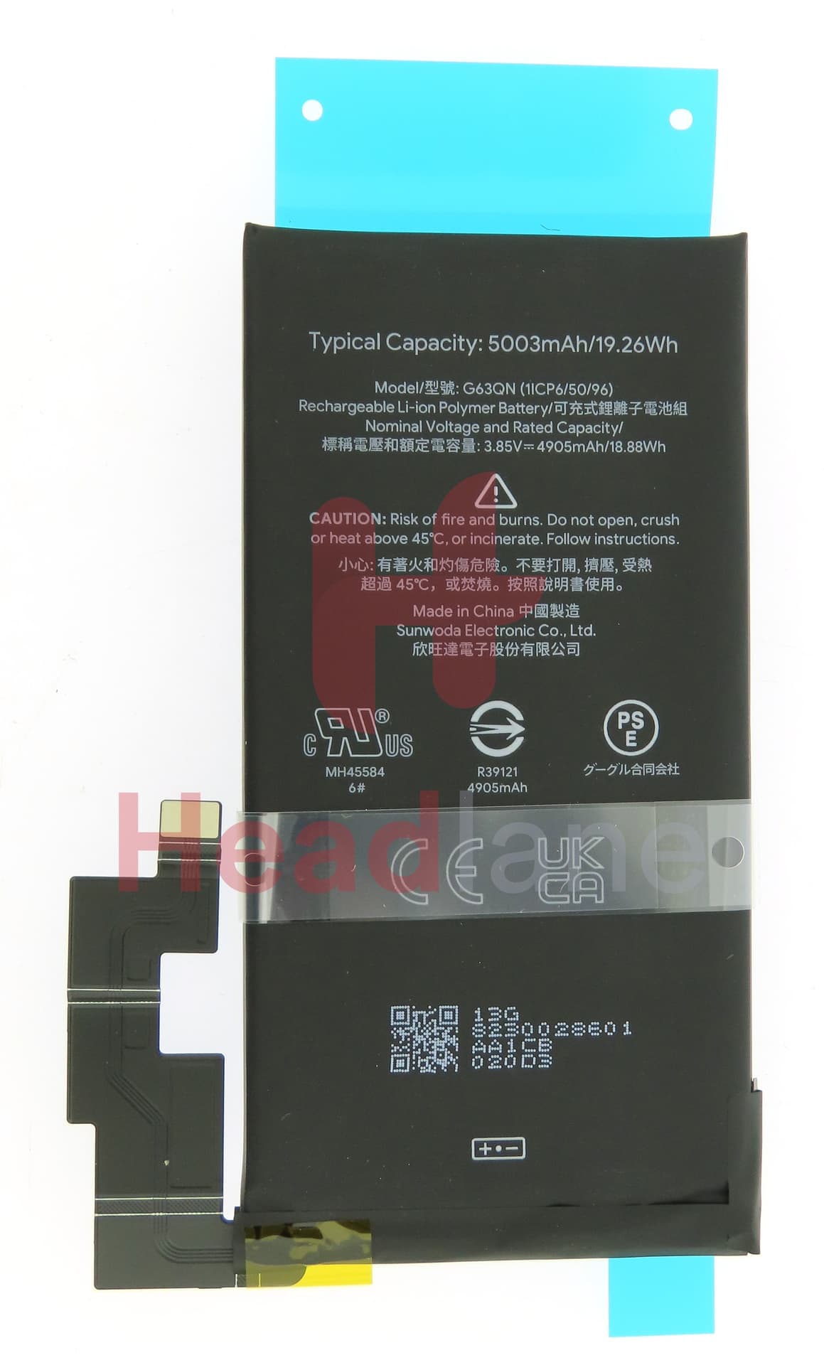 Google Pixel 6 Pro G63QN 5003mAh Internal Battery - view 3