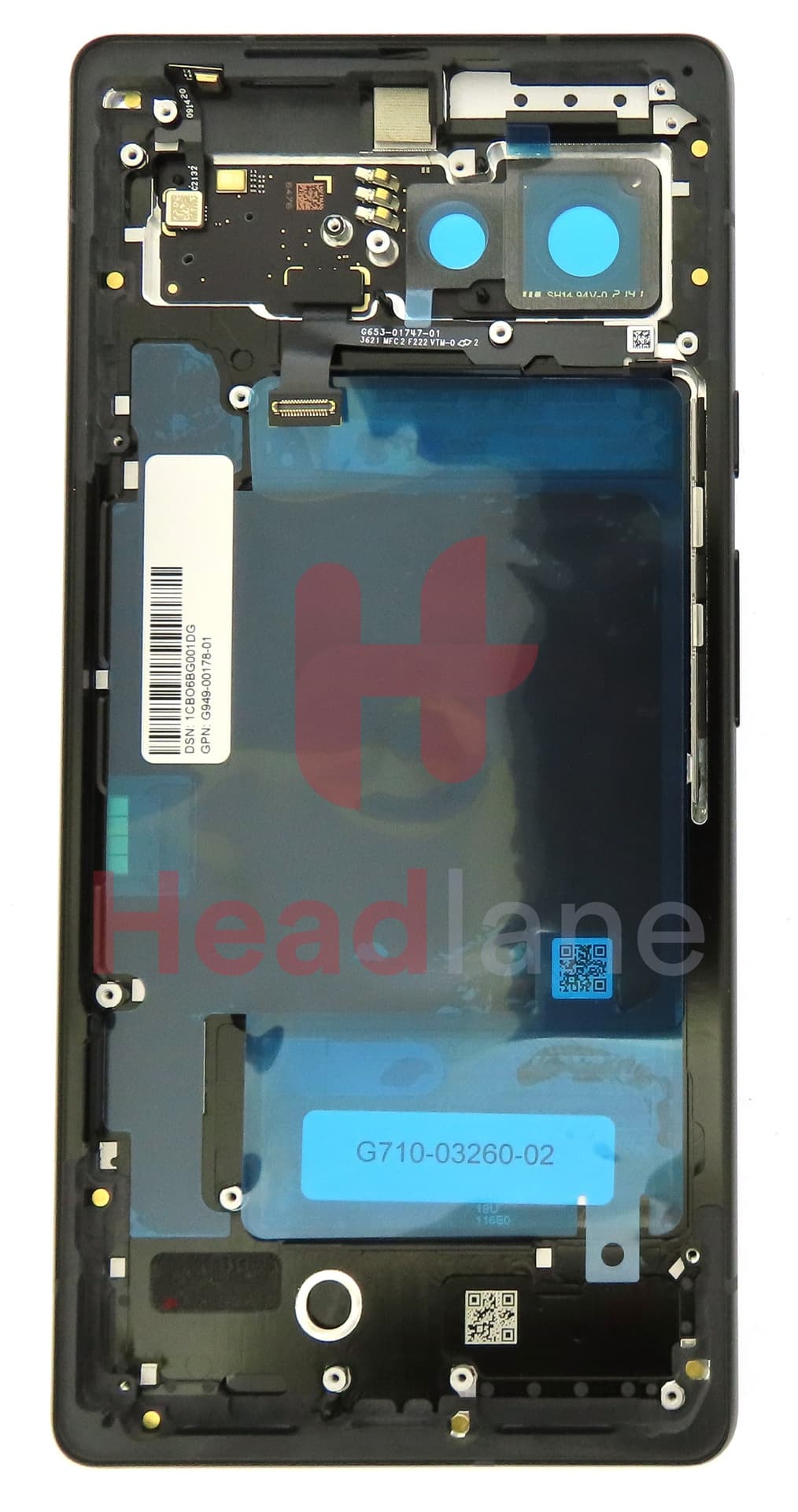 Google Pixel 6 Back / Battery Cover - Stormy Black - view 4