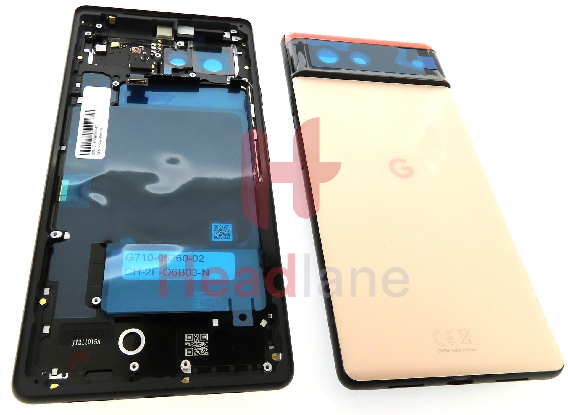 Google Pixel 6 Back / Battery Cover - Kinda Coral - view 2