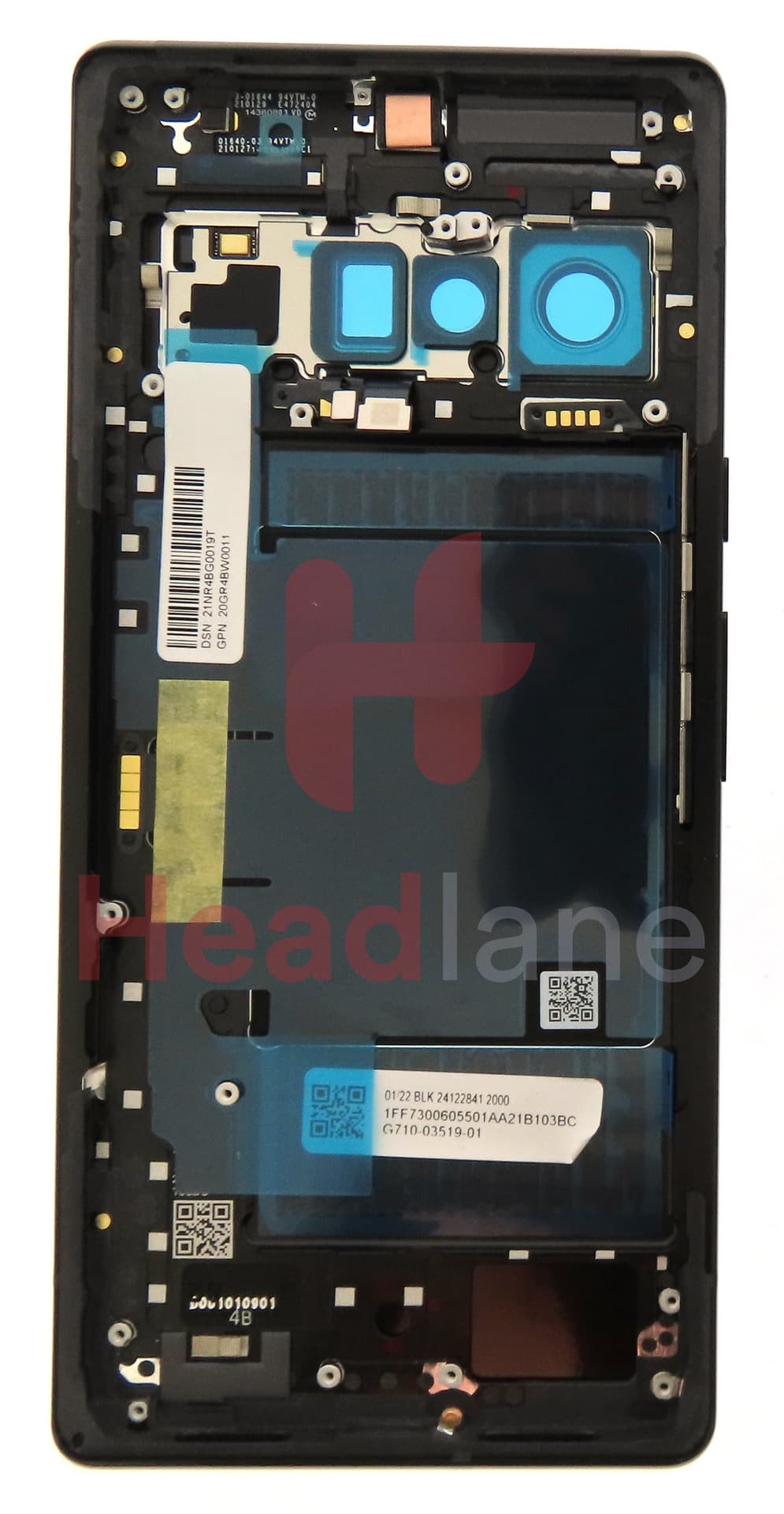 Google Pixel 6 Pro Back / Battery Cover - Stormy Black - view 4