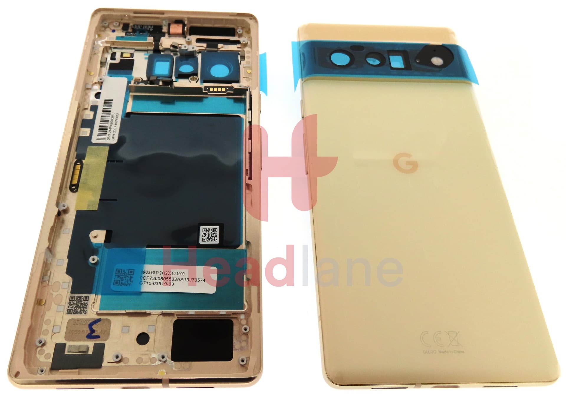 Google Pixel 6 Pro Back / Battery Cover - Sorta Sunny - view 2