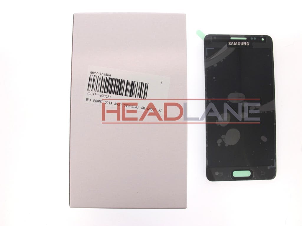 Samsung SM-G850 Galaxy Alpha LCD Display / Screen + Touch - Black - view 2