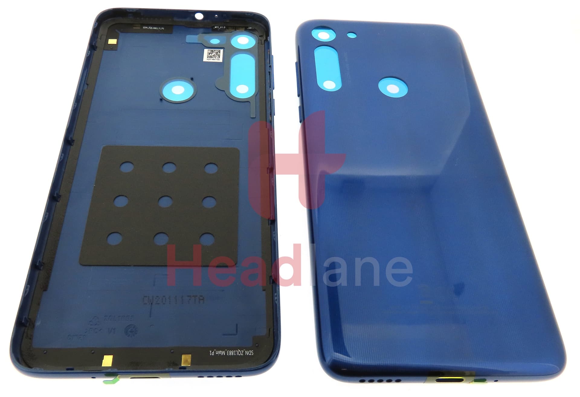 Motorola XT2045 Moto G8 Back / Battery Cover - Blue - view 3