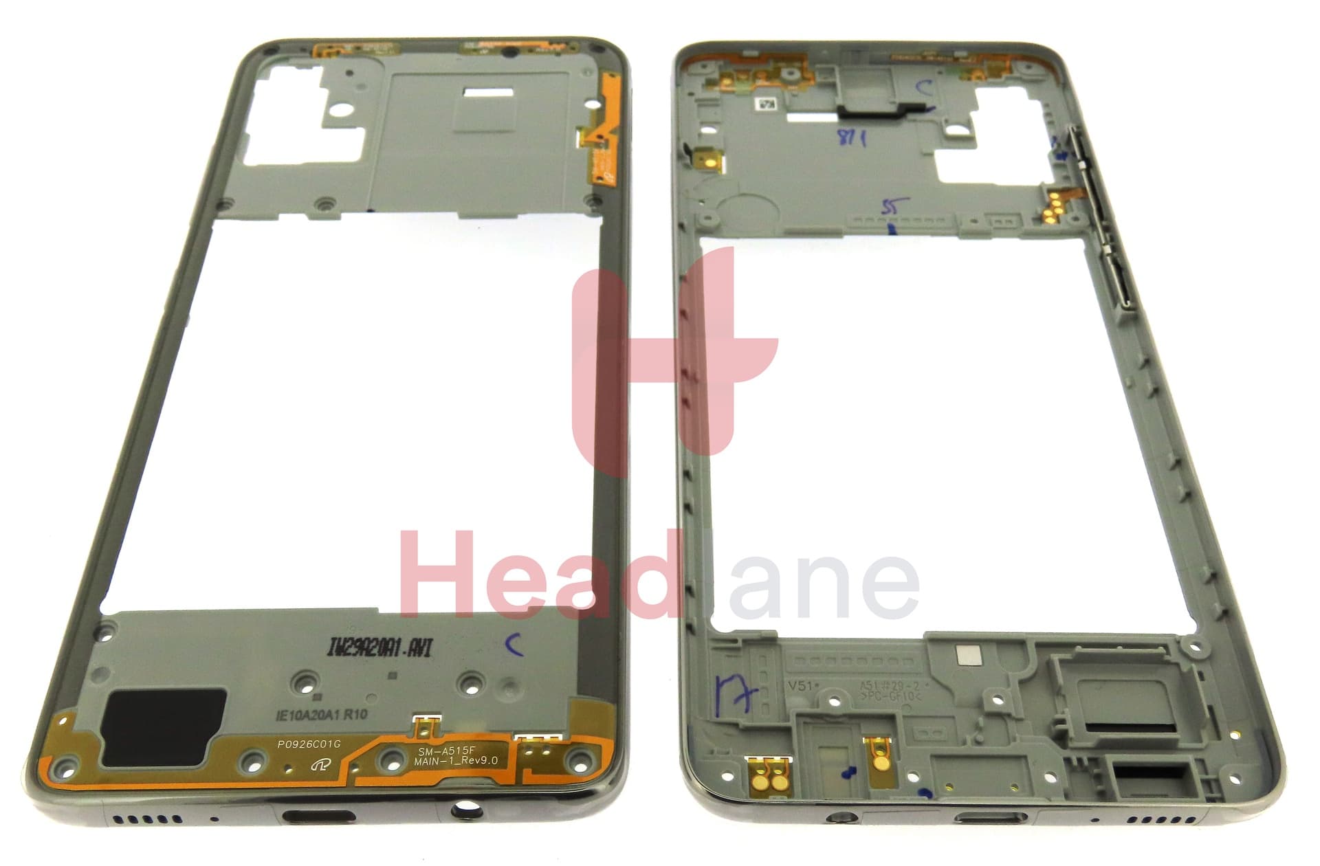 Samsung SM-A515 Galaxy A51 Middle Cover / Chassis - White / Silver - view 2