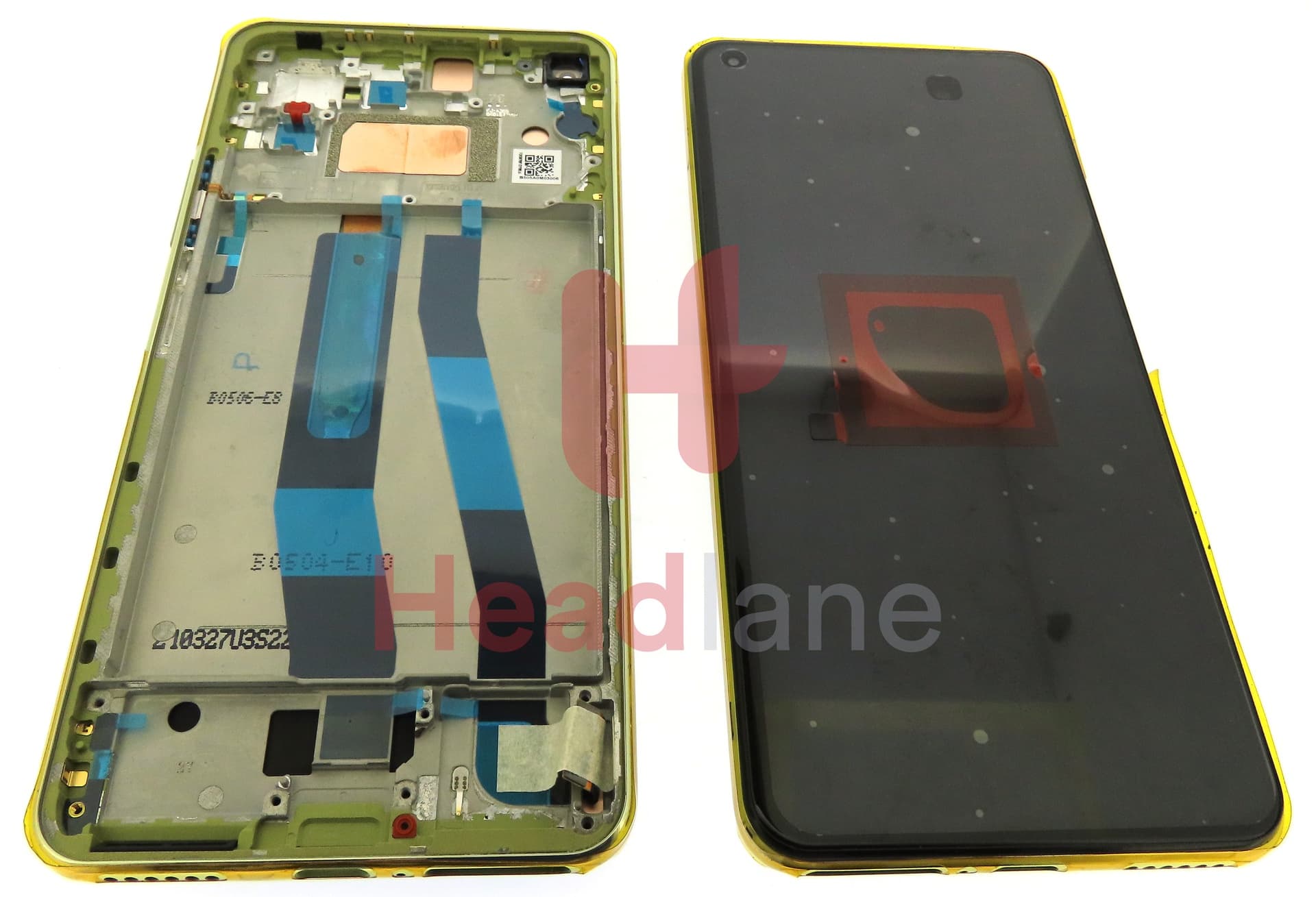 Xiaomi Mi 11 Lite 5G LCD Display / Screen + Touch - Yellow - view 3