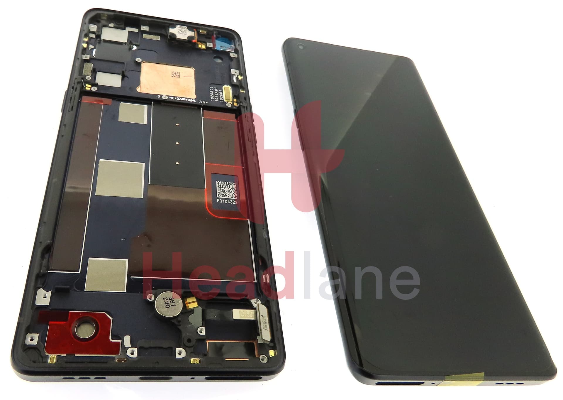 Oppo CPH2009 Find X2 Neo LCD Display / Screen + Touch - Black 2