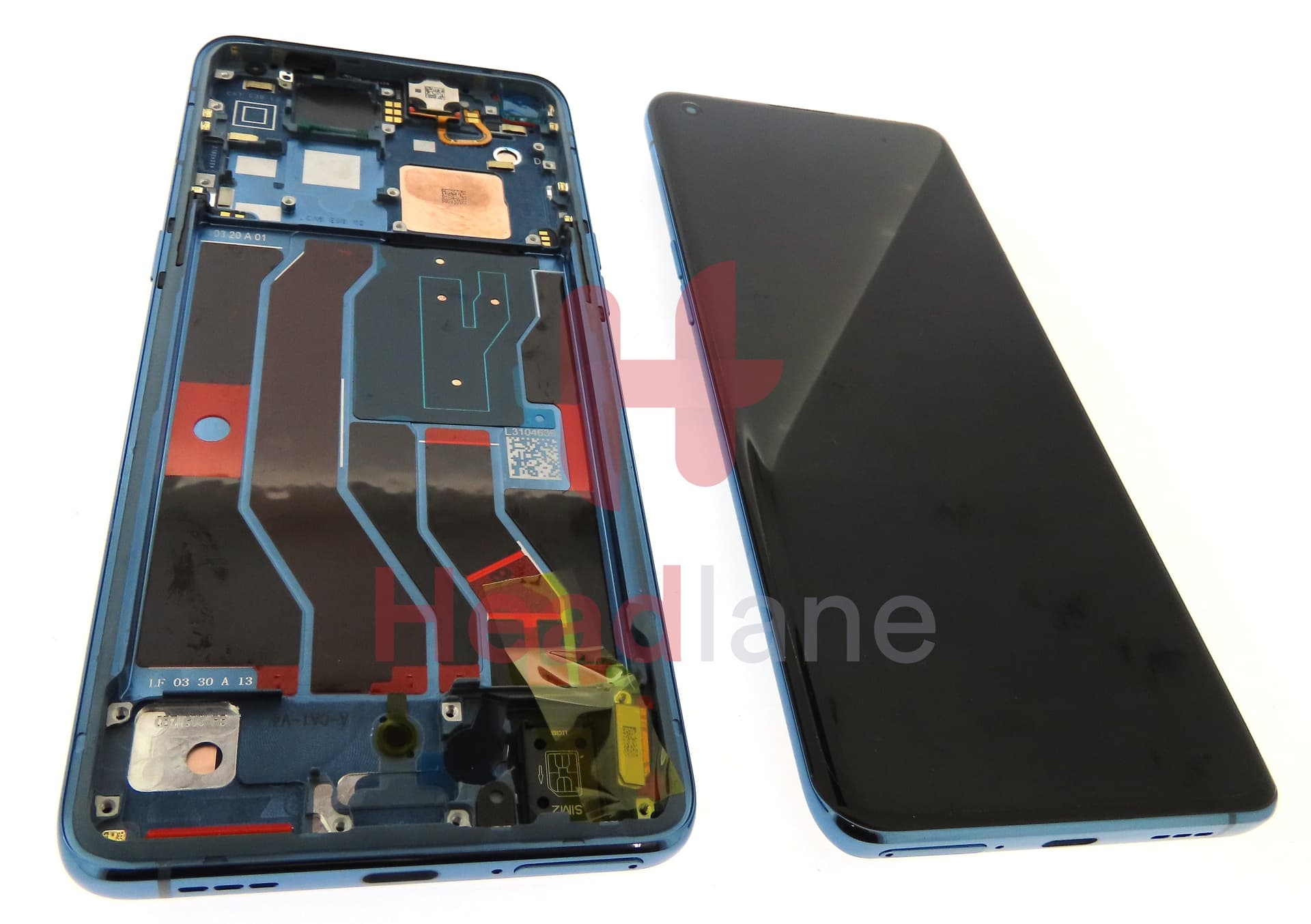 Oppo CPH2173 Find X3 Pro LCD Display / Screen + Touch - Blue - view 2