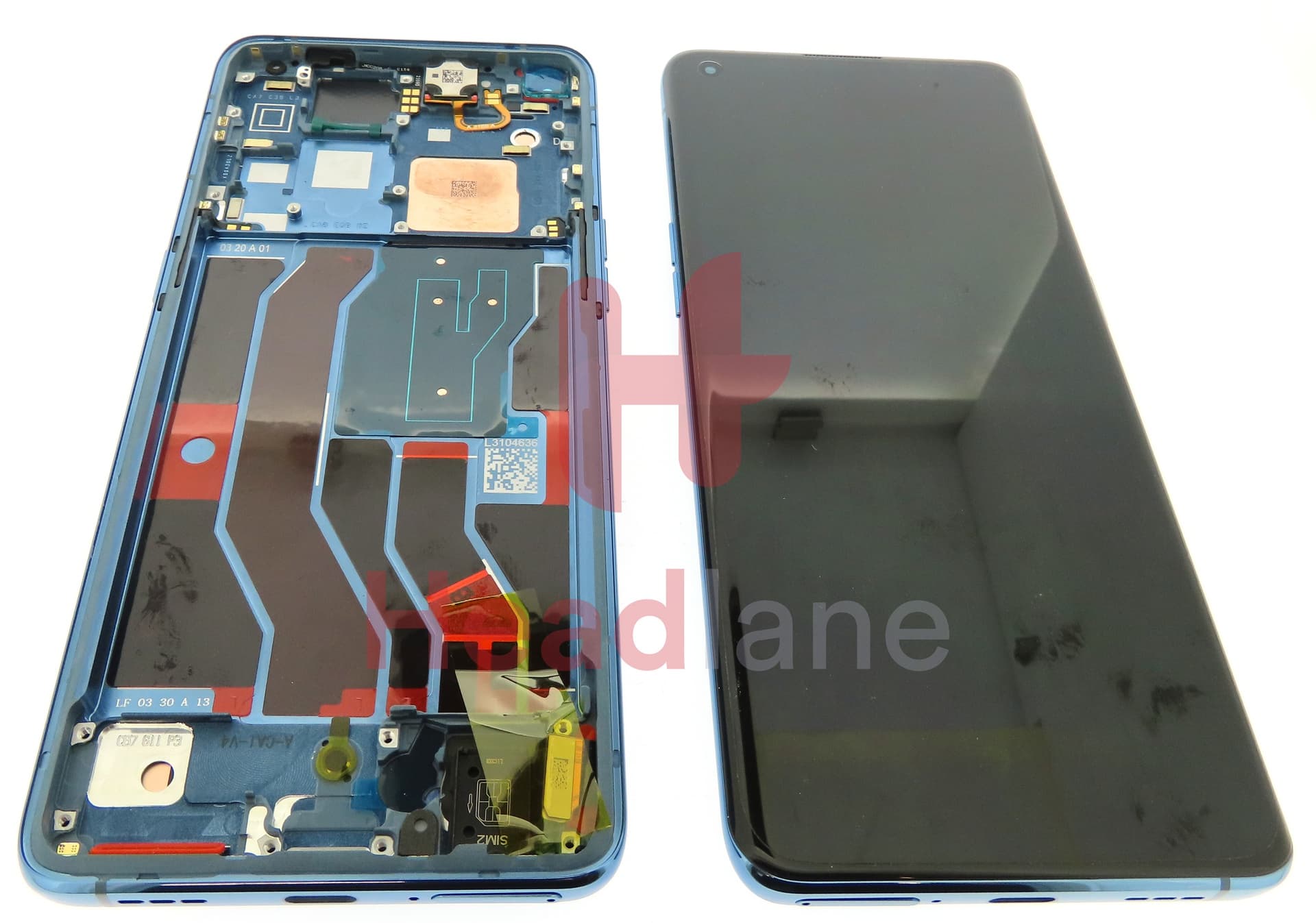 Oppo CPH2173 Find X3 Pro LCD Display / Screen + Touch - Blue - view 3