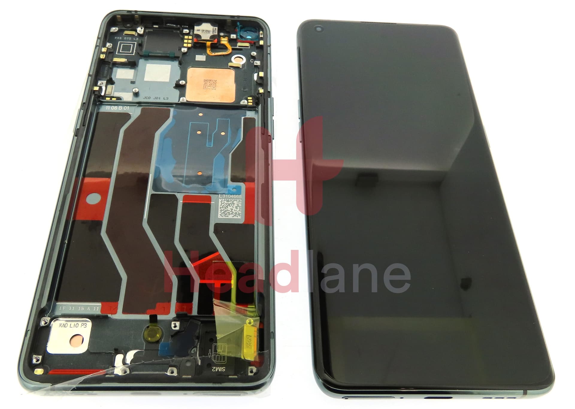 Oppo CPH2173 Find X3 Pro LCD Display / Screen + Touch - Black - view 3