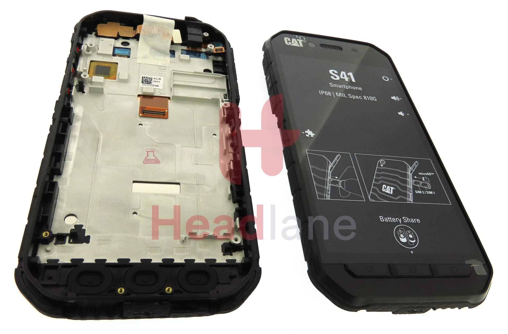 Caterpillar CAT S41 LCD Display / Screen + Touch + Frame - view 2