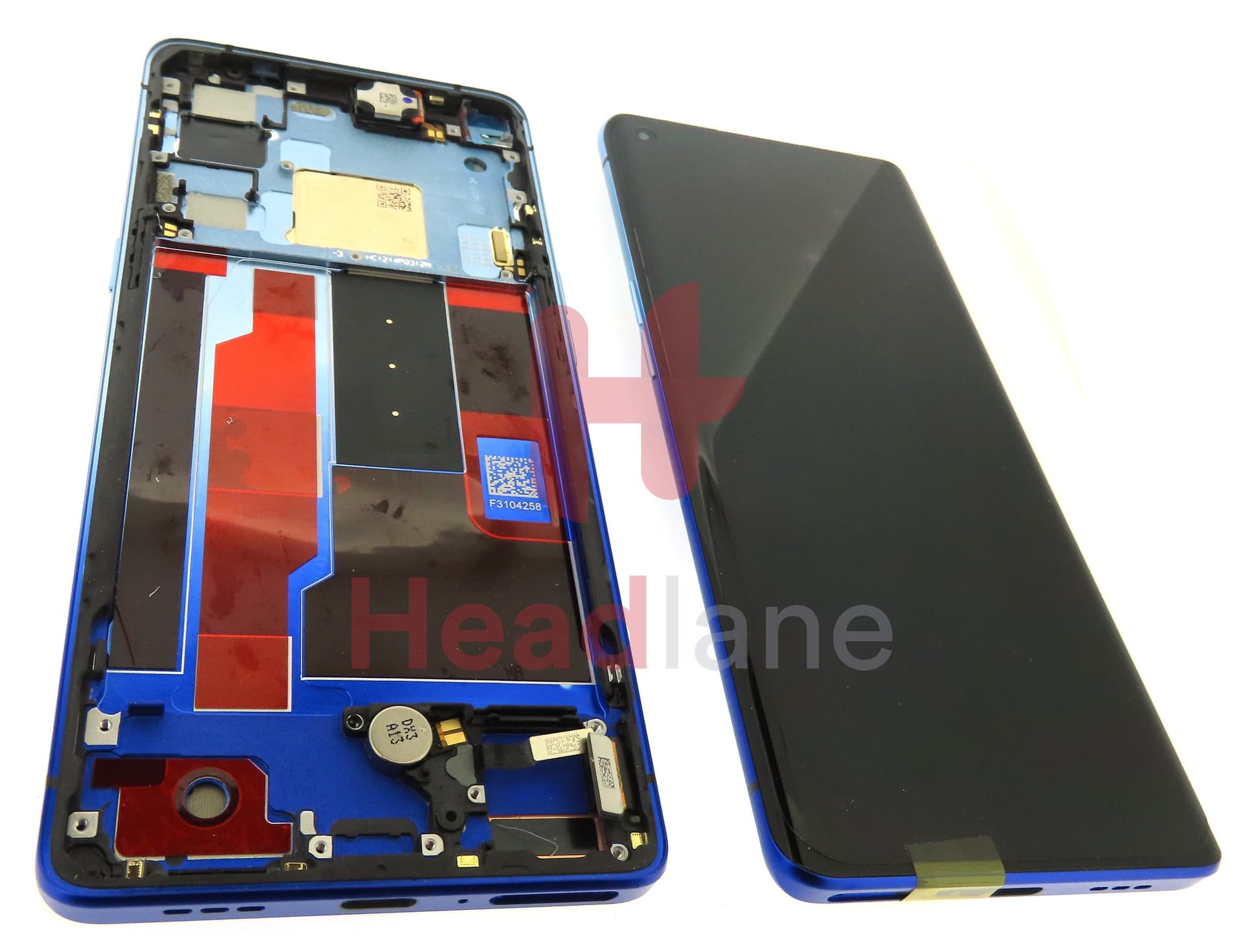 Oppo CPH2009 Find X2 Neo LCD Display / Screen + Touch - Blue 2