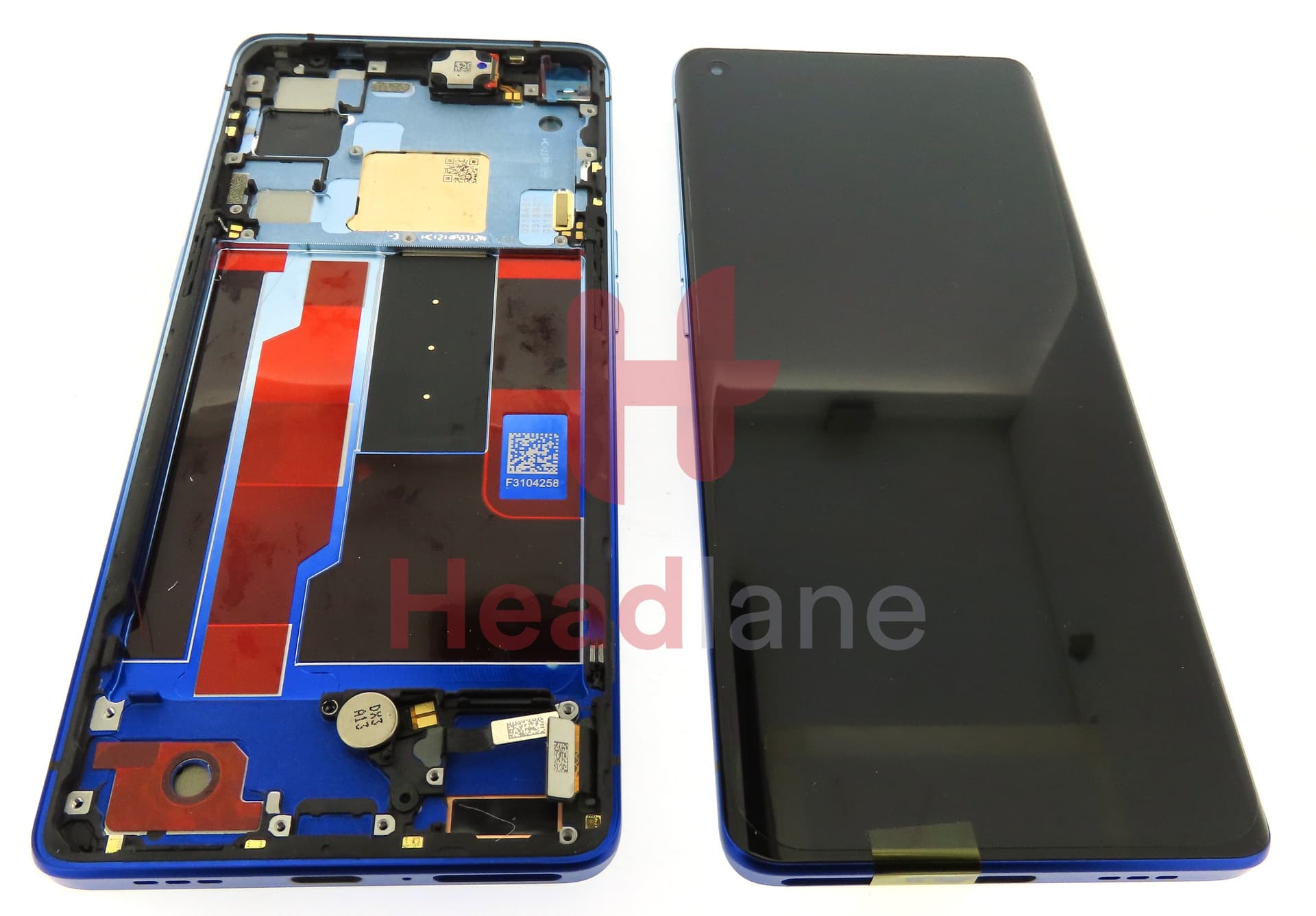 Oppo CPH2009 Find X2 Neo LCD Display / Screen + Touch - Blue 3