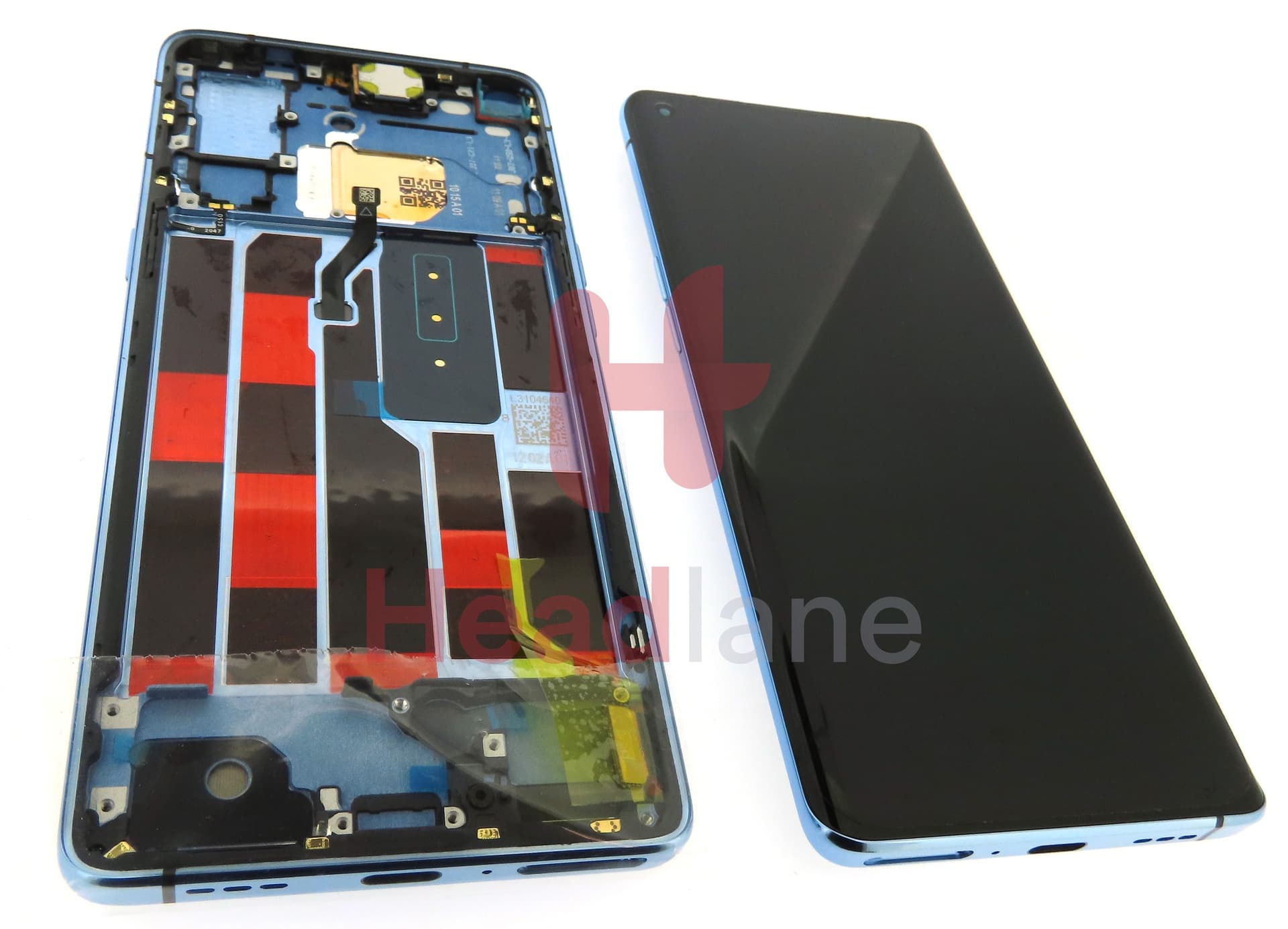 Oppo CPH2089 Reno4 Pro 5G LCD Display / Screen + Touch - Blue - view 2