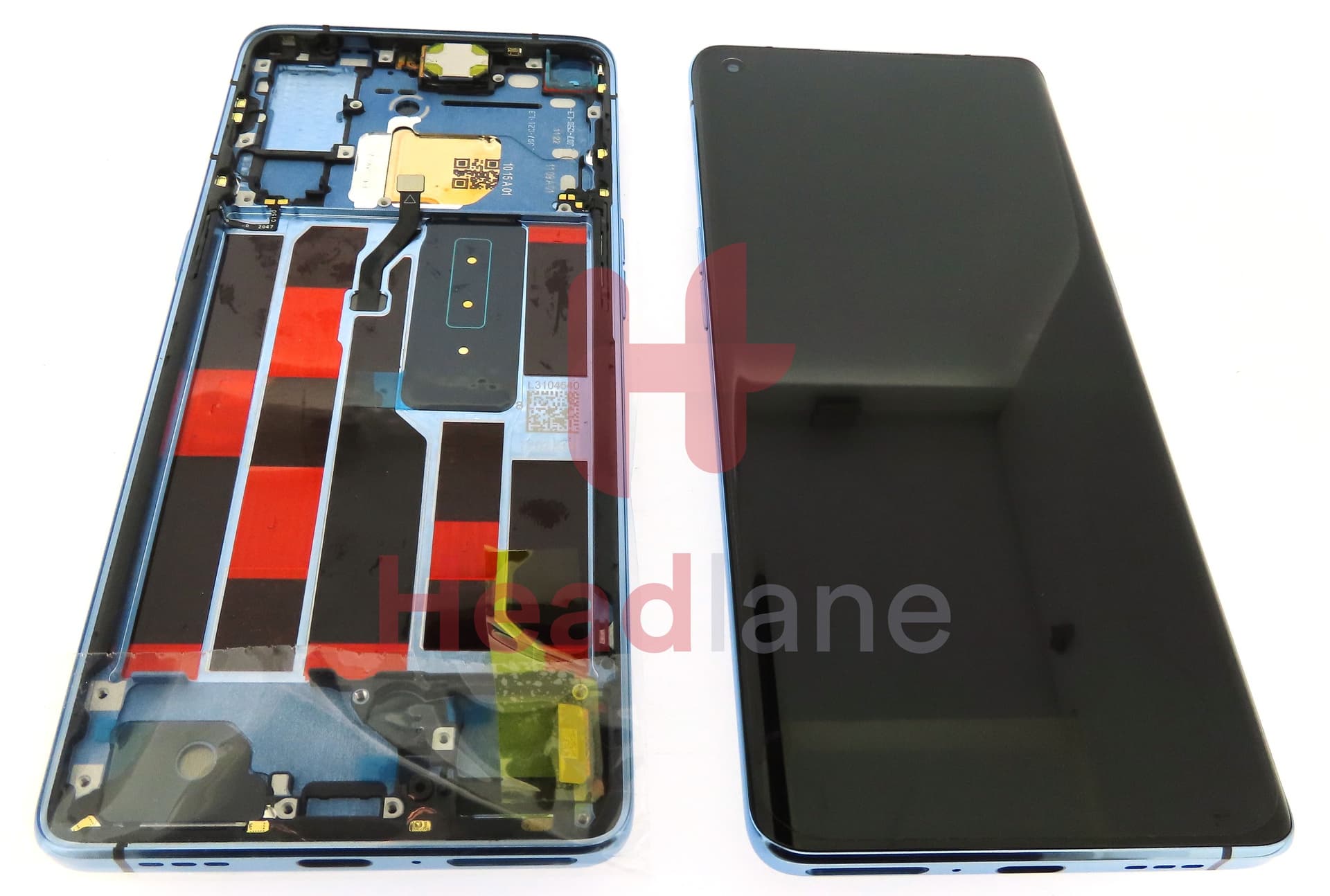 Oppo CPH2089 Reno4 Pro 5G LCD Display / Screen + Touch - Blue - view 3