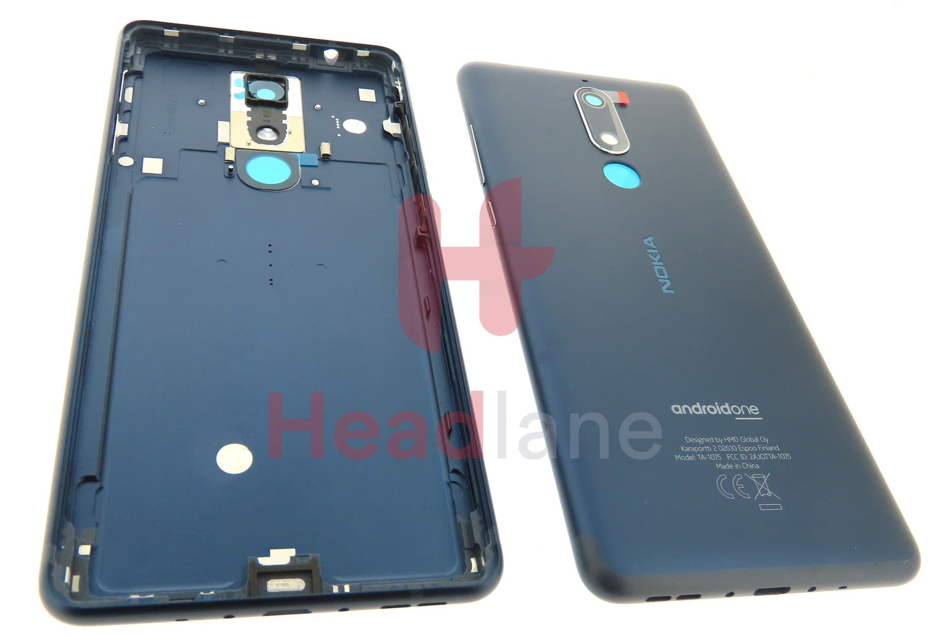 Nokia TA-1075 5.1 Back / Battery Cover - Blue - view 2