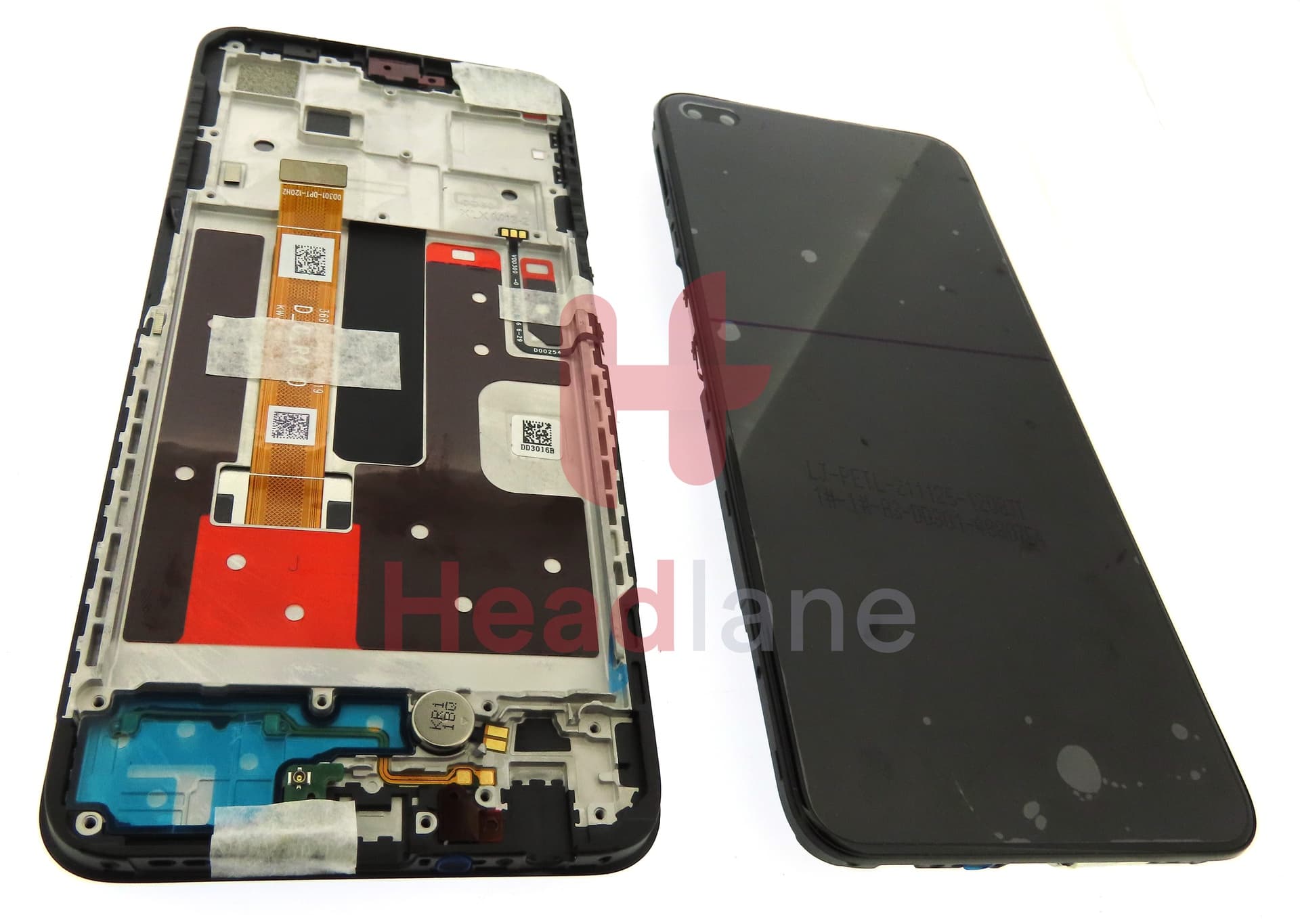 Oppo CPH2065 Reno4 Z 5G LCD Display / Screen + Touch - Black - view 2