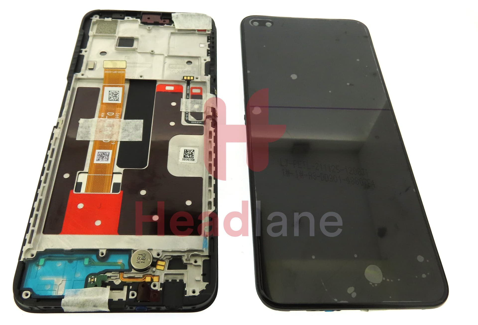 Oppo CPH2065 Reno4 Z 5G LCD Display / Screen + Touch - Black - view 3