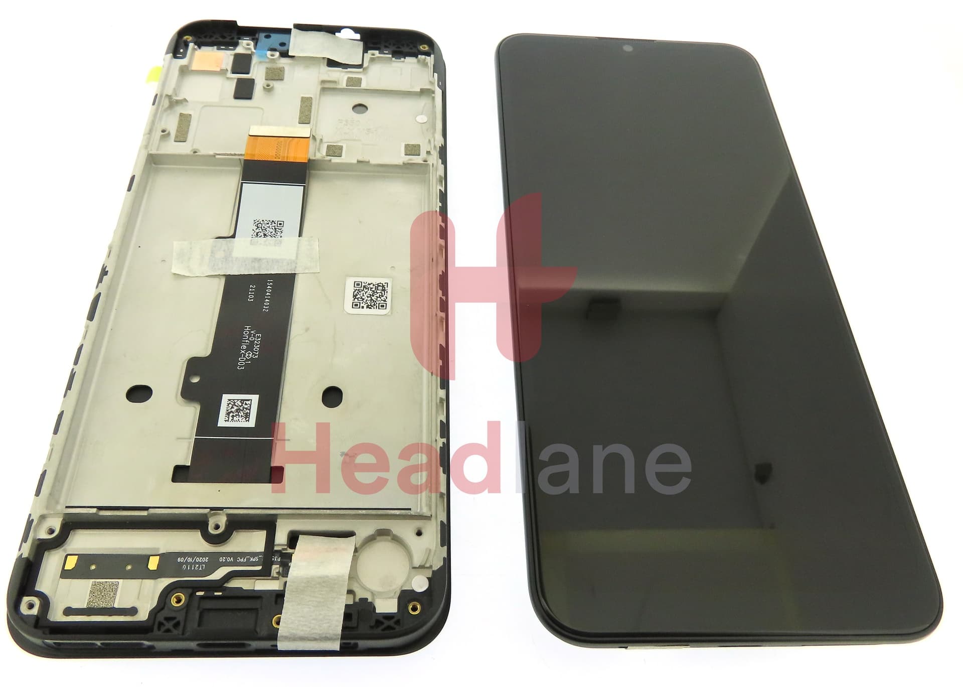 Motorola XT2127 Moto G10  LCD Display / Screen + Touch - Black - view 3