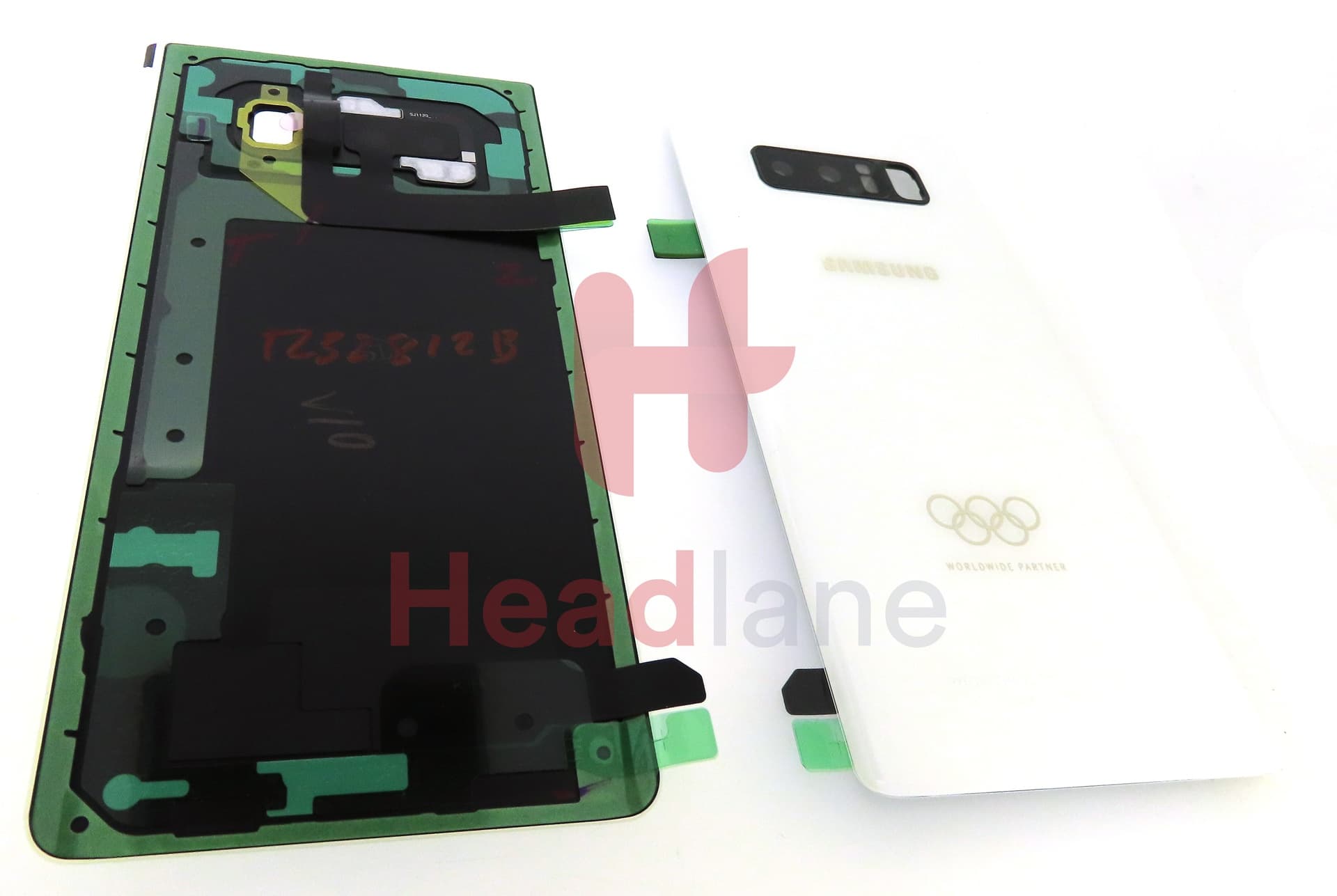 Samsung SM-N950 Galaxy Note 8 Battery Cover - White (Olympic Edition) - view 2