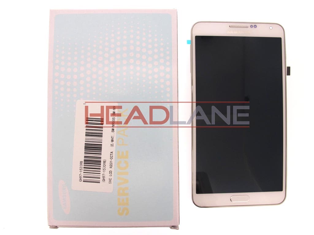 Samsung SM-N9005 Galaxy Note 3 LTE LCD Display / Screen + Touch - White - view 3