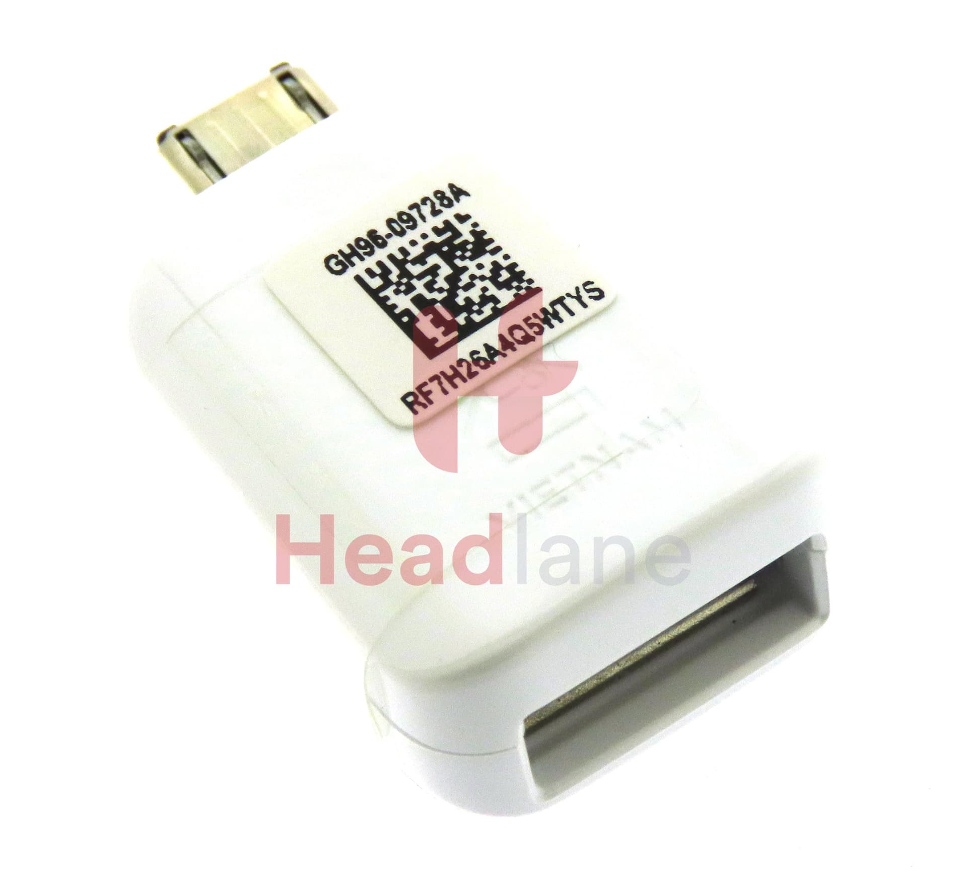 Samsung Micro USB to USB OTG Adapter - White - view 2
