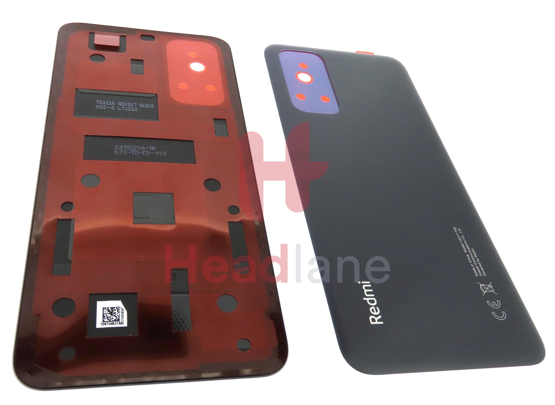 Xiaomi Redmi Note 11S Back / Battery Cover - Black / Grey - view 2