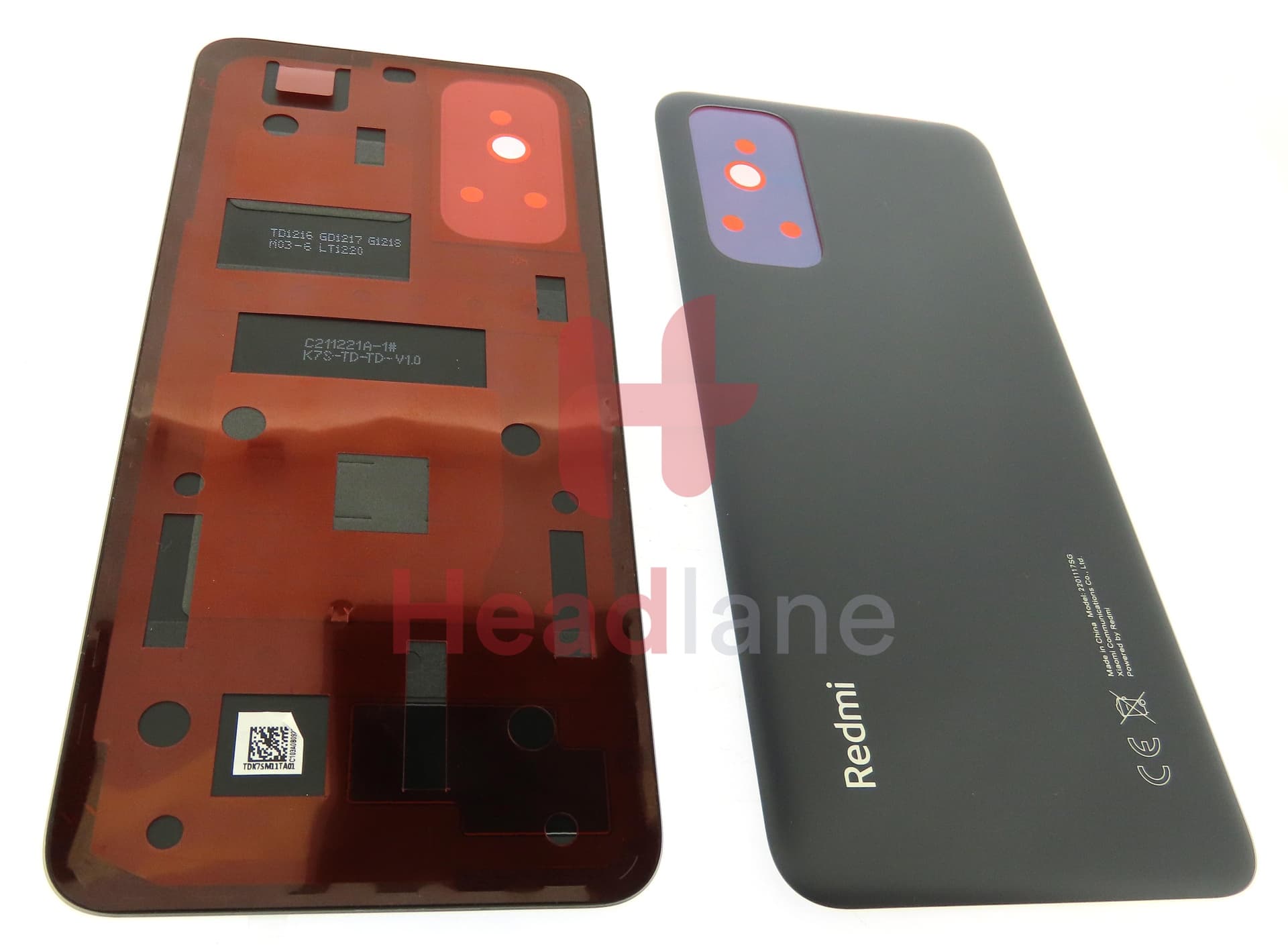 Xiaomi Redmi Note 11S Back / Battery Cover - Black / Grey - view 3