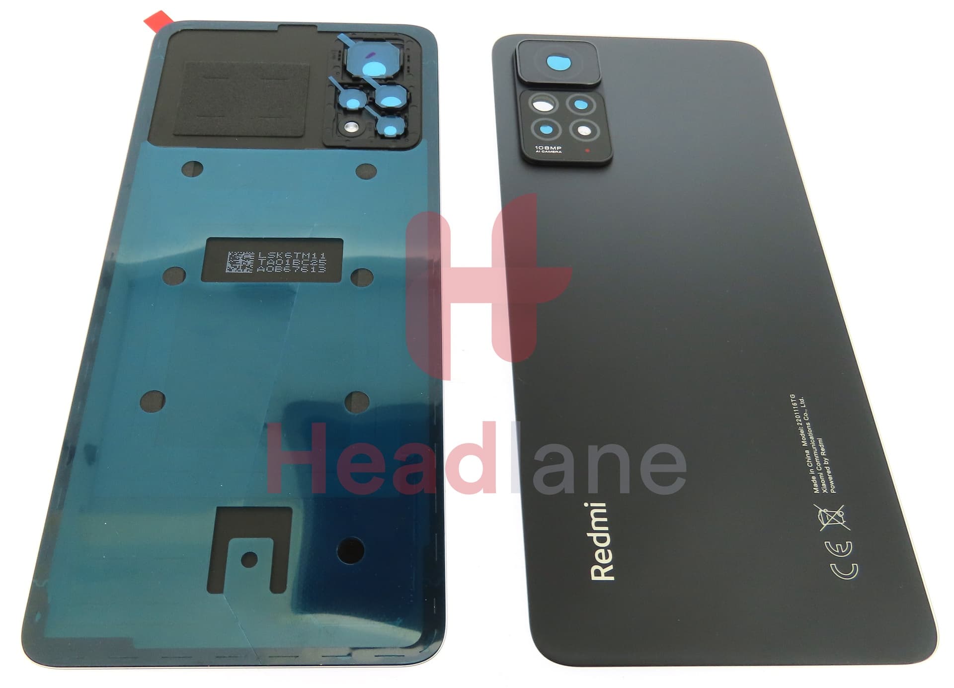Xiaomi Redmi Note 11 Pro Back / Battery Cover - Black - view 3