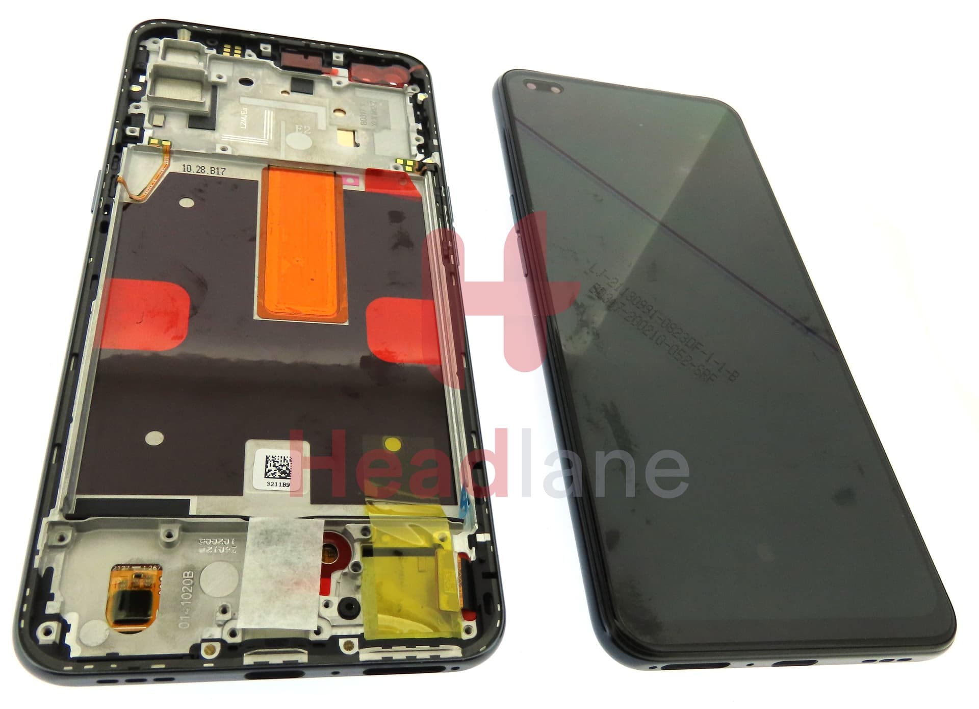 Oppo CPH2091 Reno4 5G LCD Display / Screen + Touch - Black - view 3